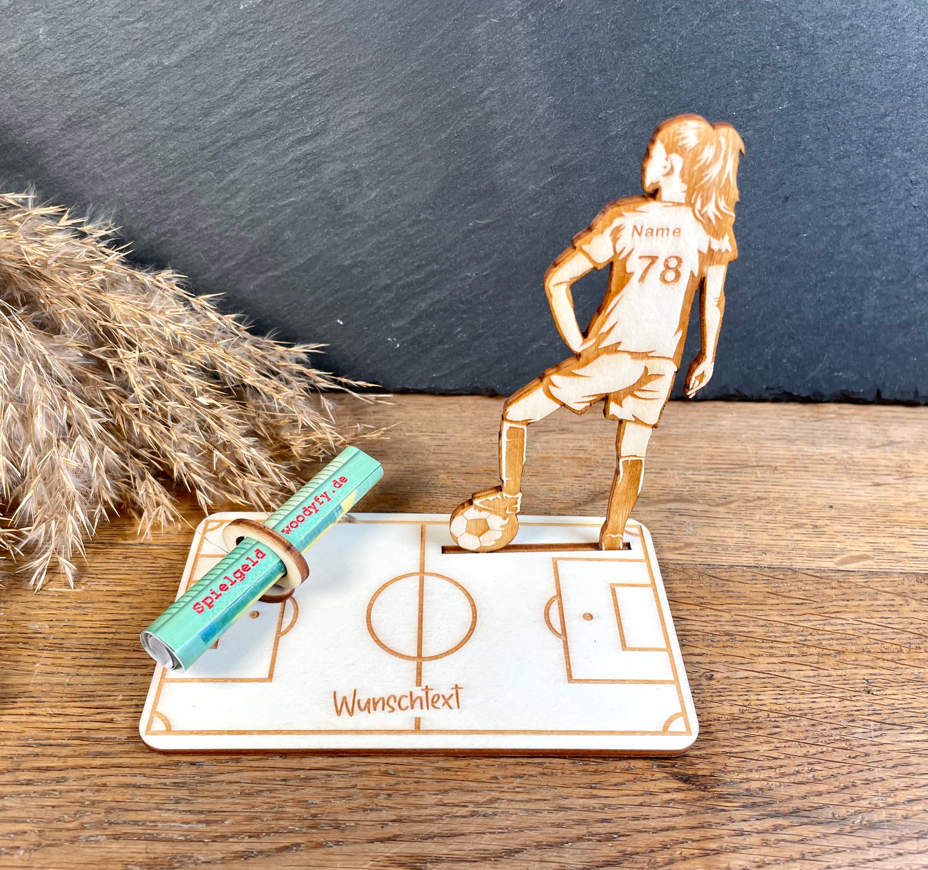 Geldscheinhalter Fußballspielerin