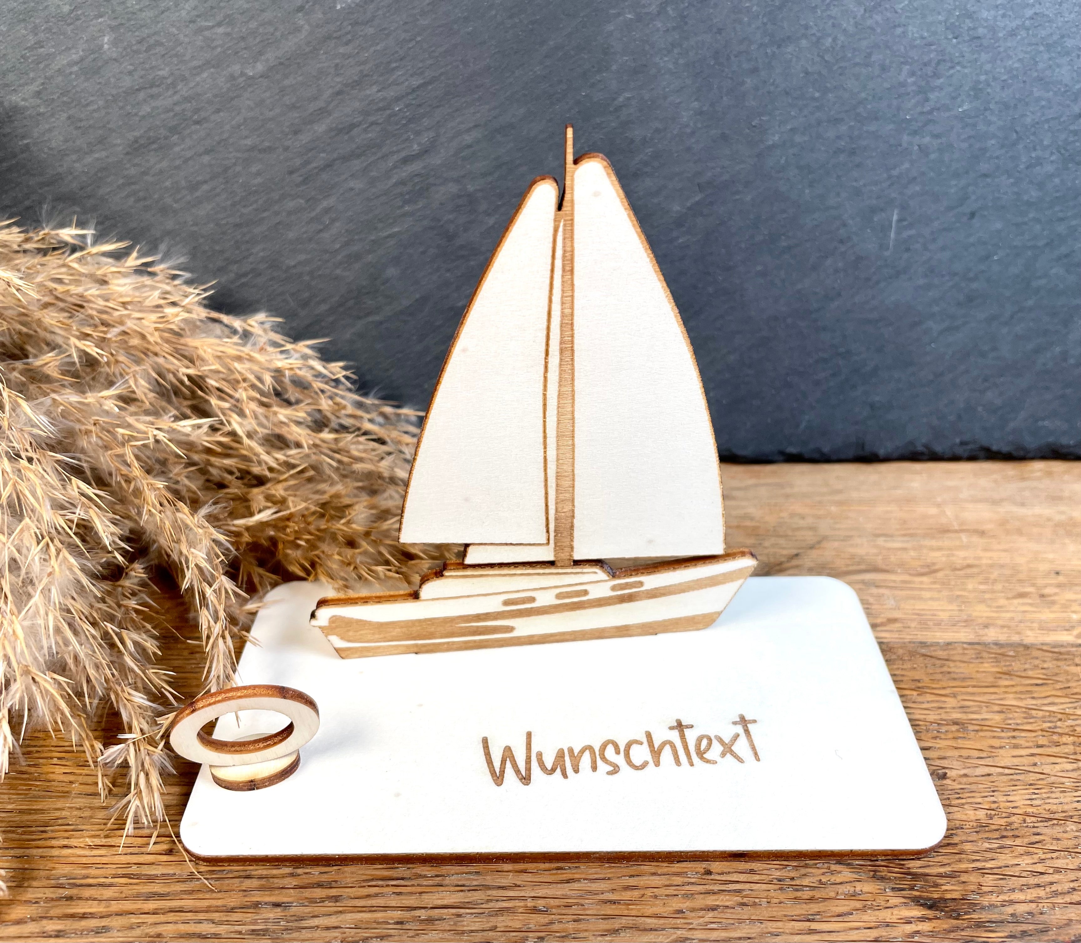 Geldscheinhalter Segelboot