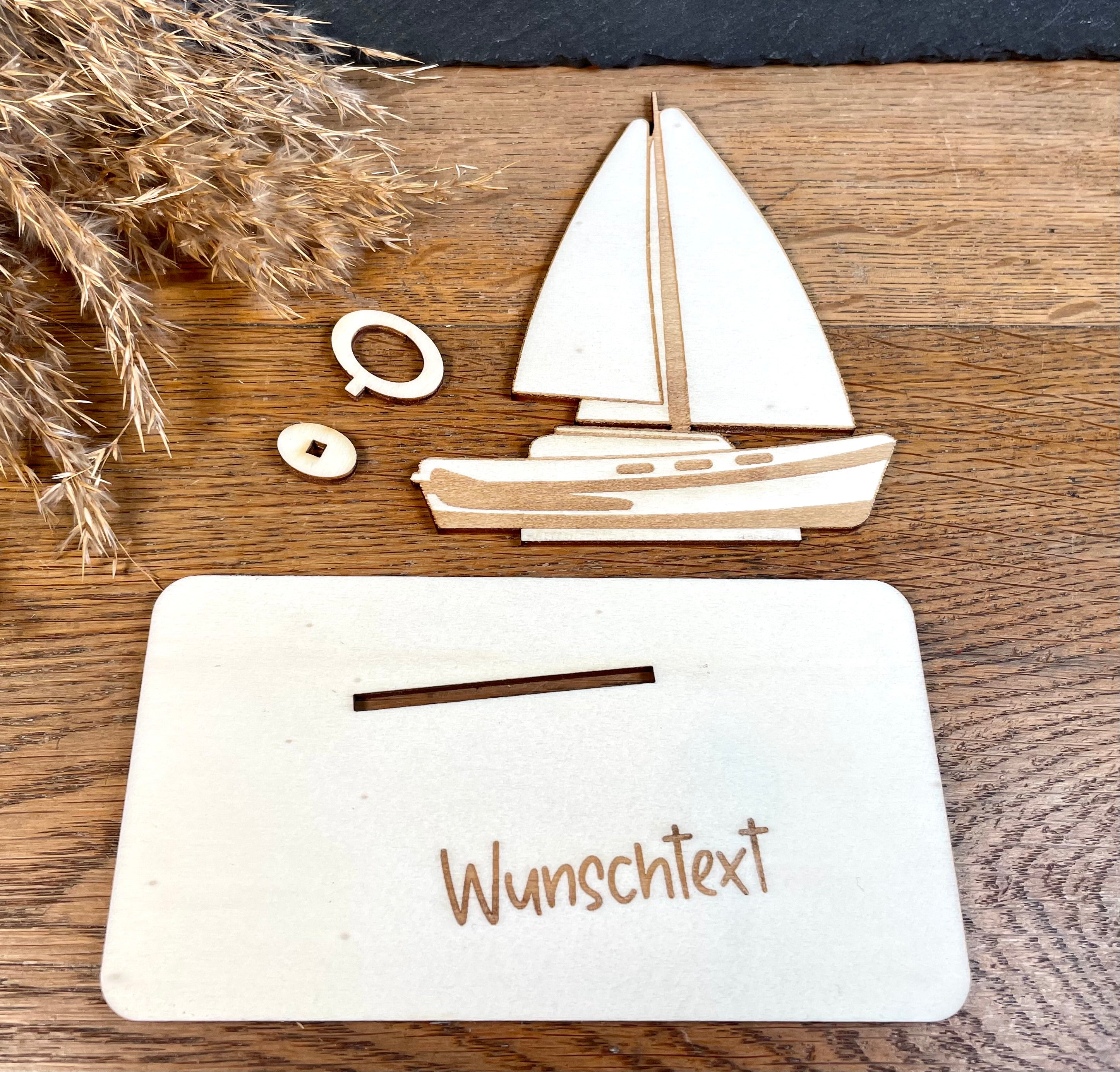 Geldscheinhalter Segelboot