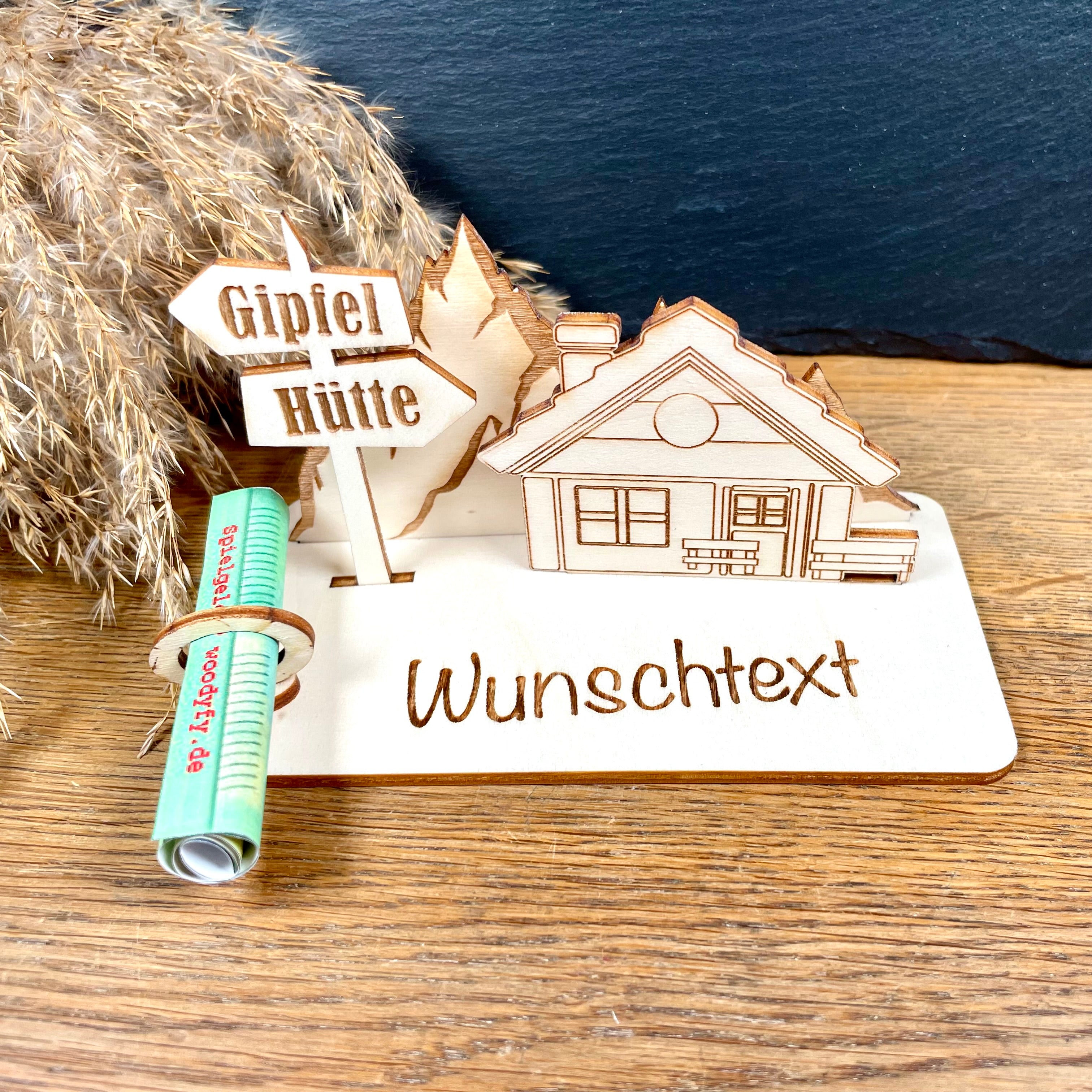 Geldscheinhalter Berghütte, Wandern