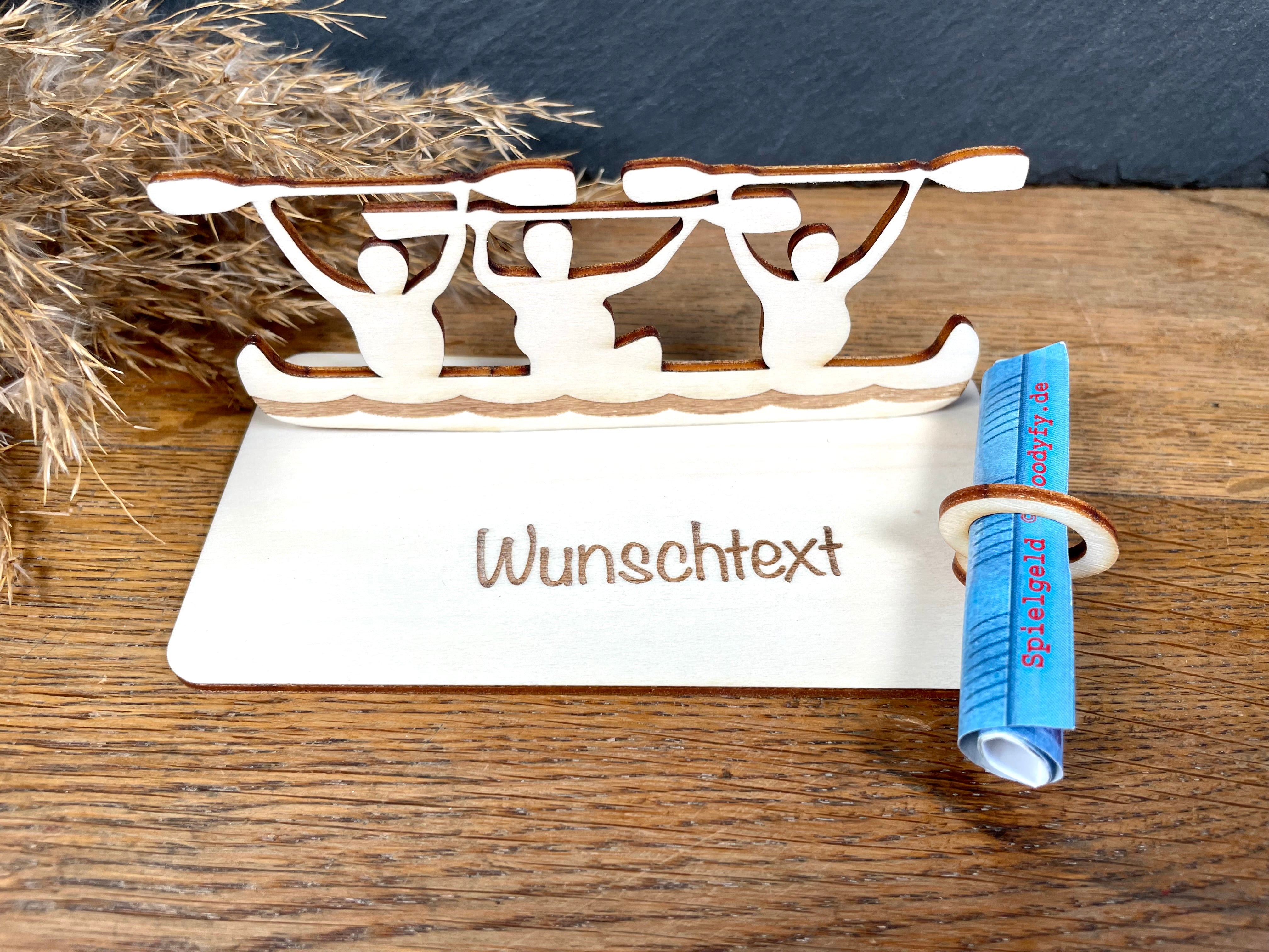 Geldscheinhalter Kanu 3-Personen