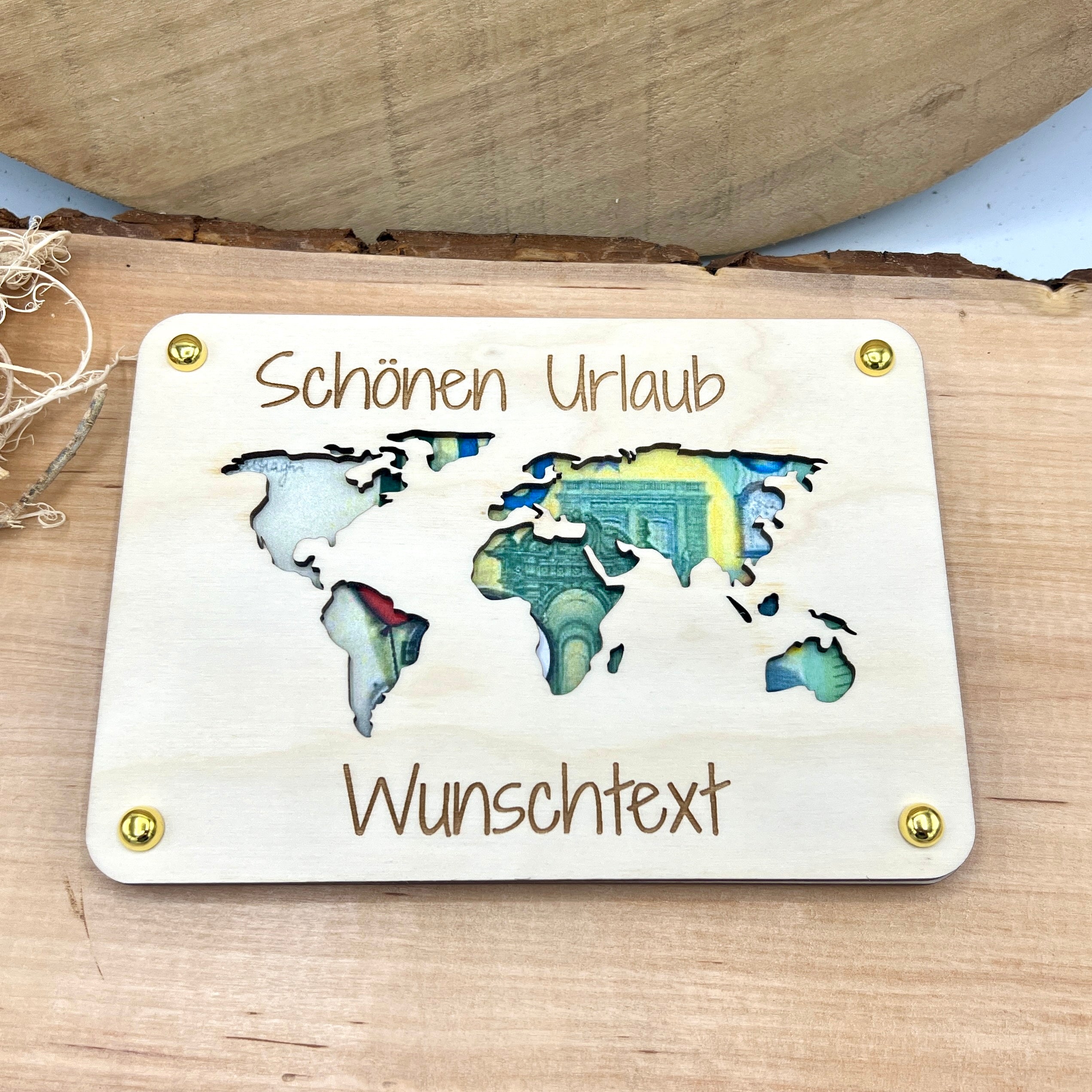 Geldkarte Weltkarte