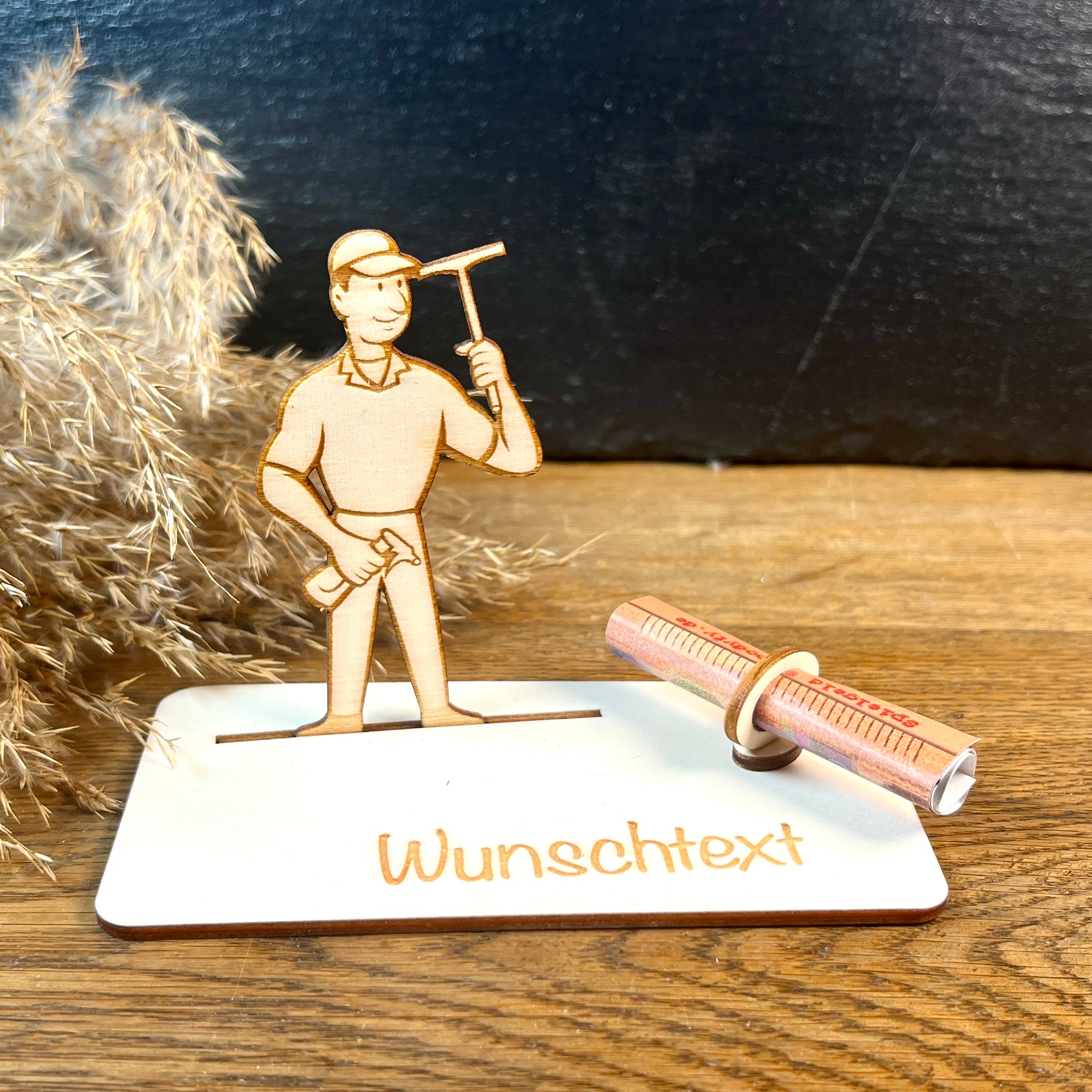 Geldscheinhalter Fensterputzer