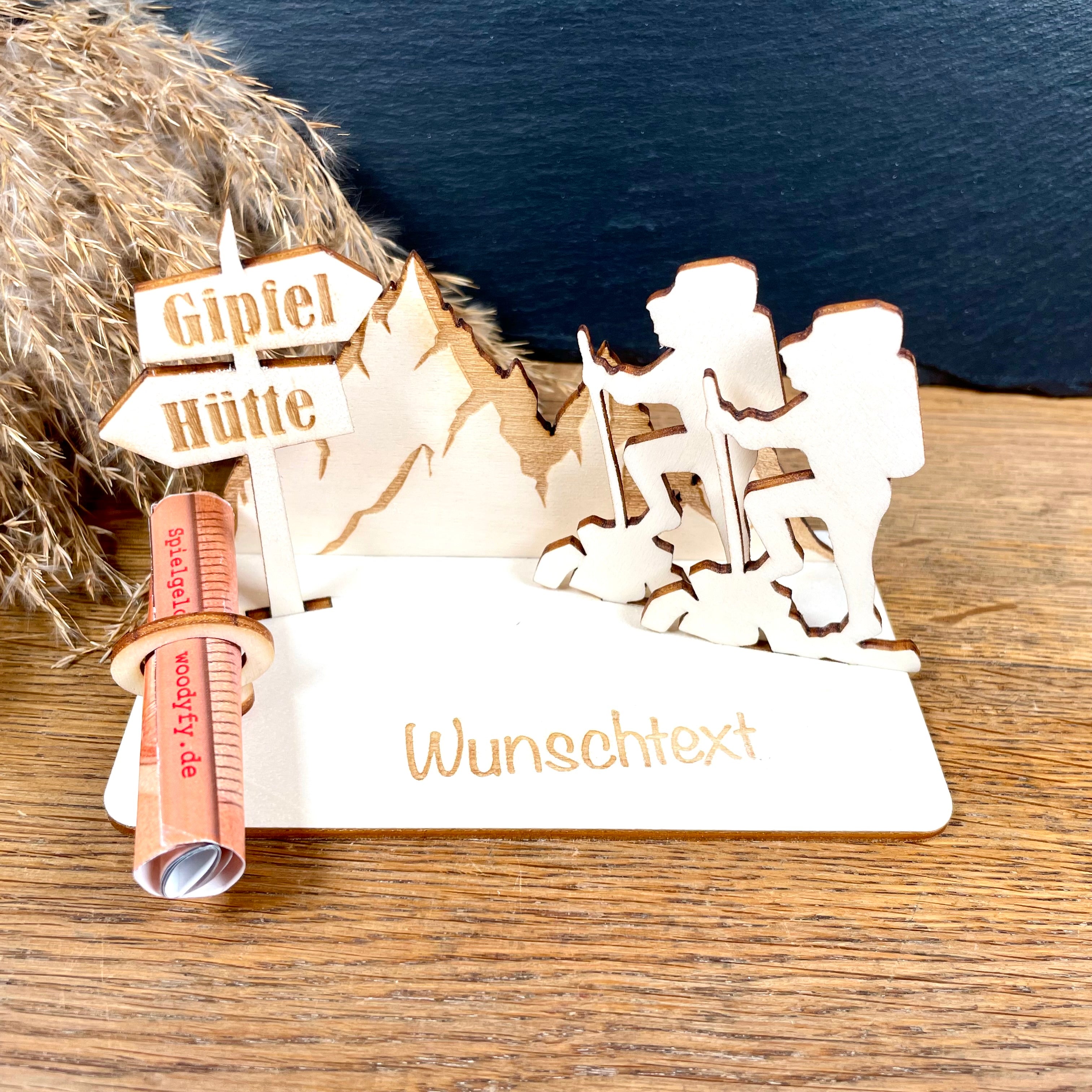 Geldscheinhalter Berge, Wandern, Pärchen