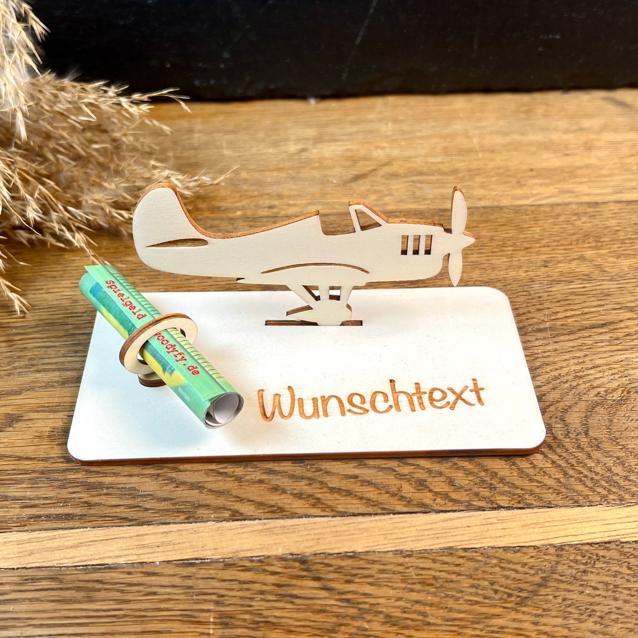 Geldscheinhalter Flugzeug