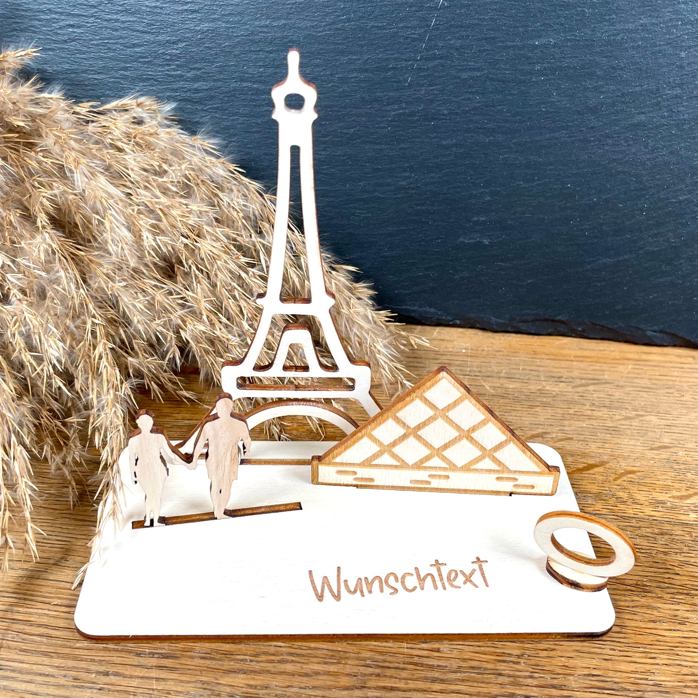 Geldscheinhalter Paris, Eifelturm, Louvre