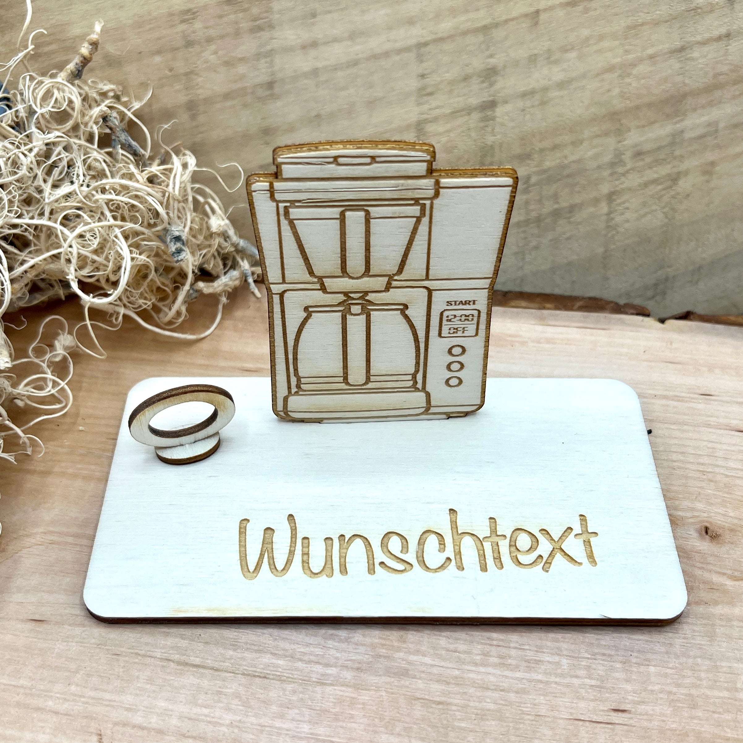 Geldscheinhalter Kaffeemaschine