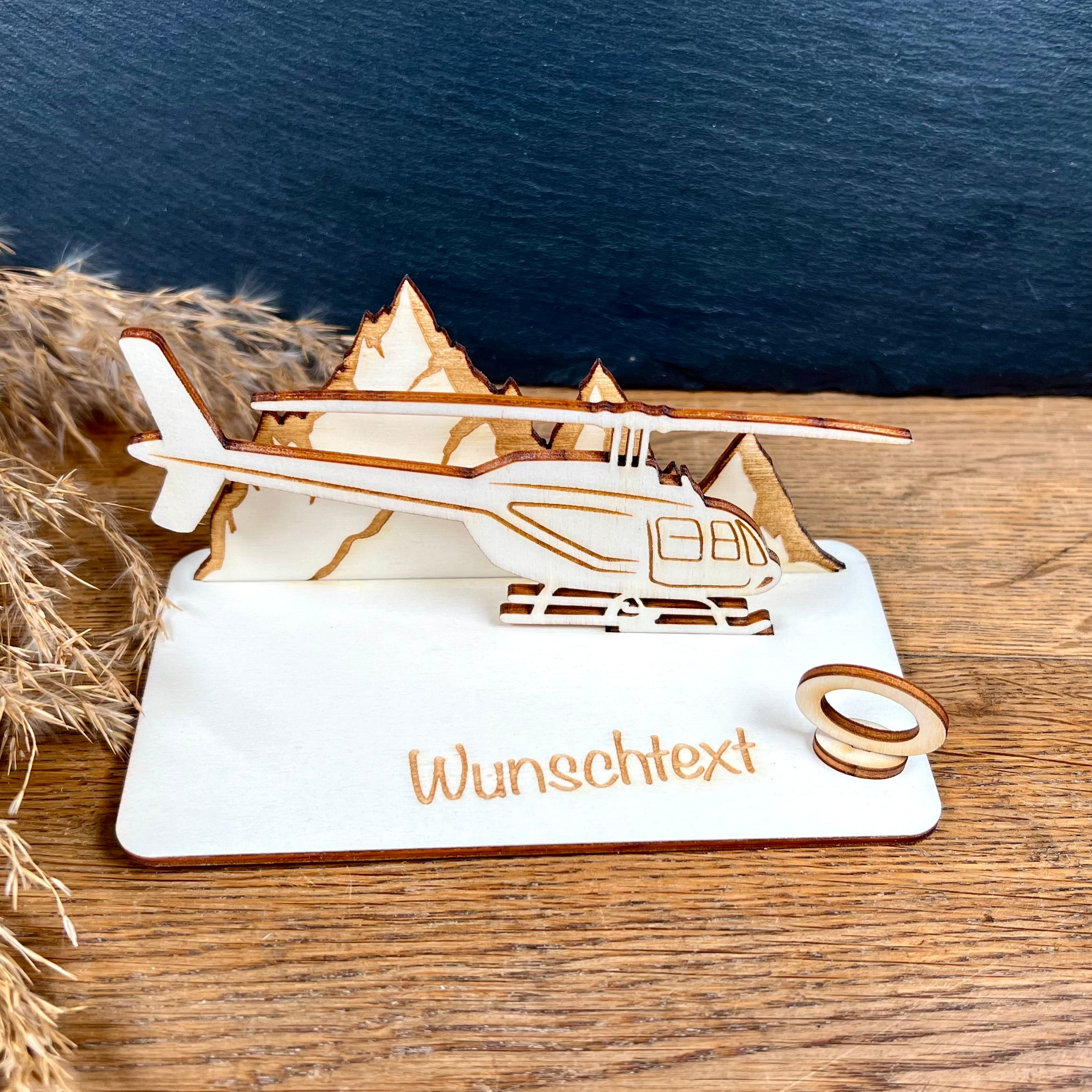 Geldscheinhalter Helikopter Berge