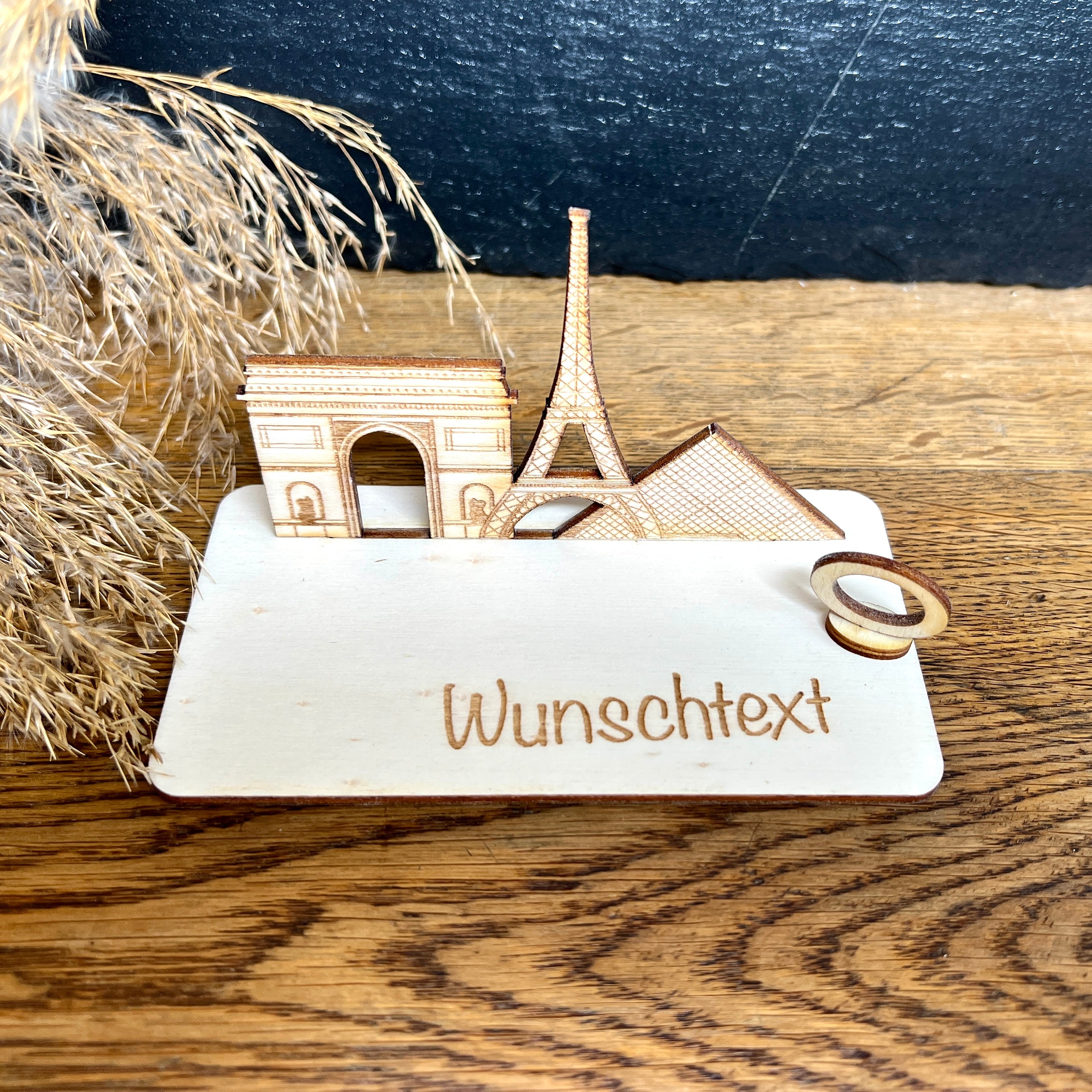 Geldscheinhalter Paris, Eifelturm, Louvre, Torbogen