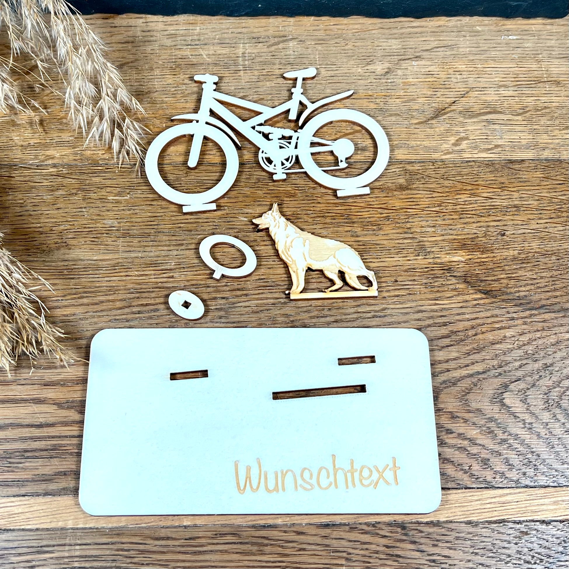 Geldscheinhalter Fahrrad mit Hund