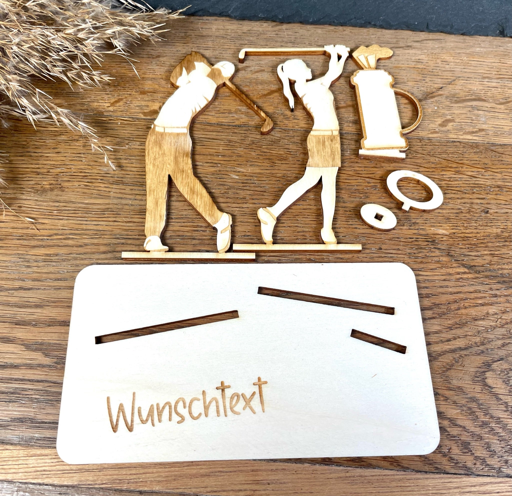 Geldscheinhalter Golferin und Golfer