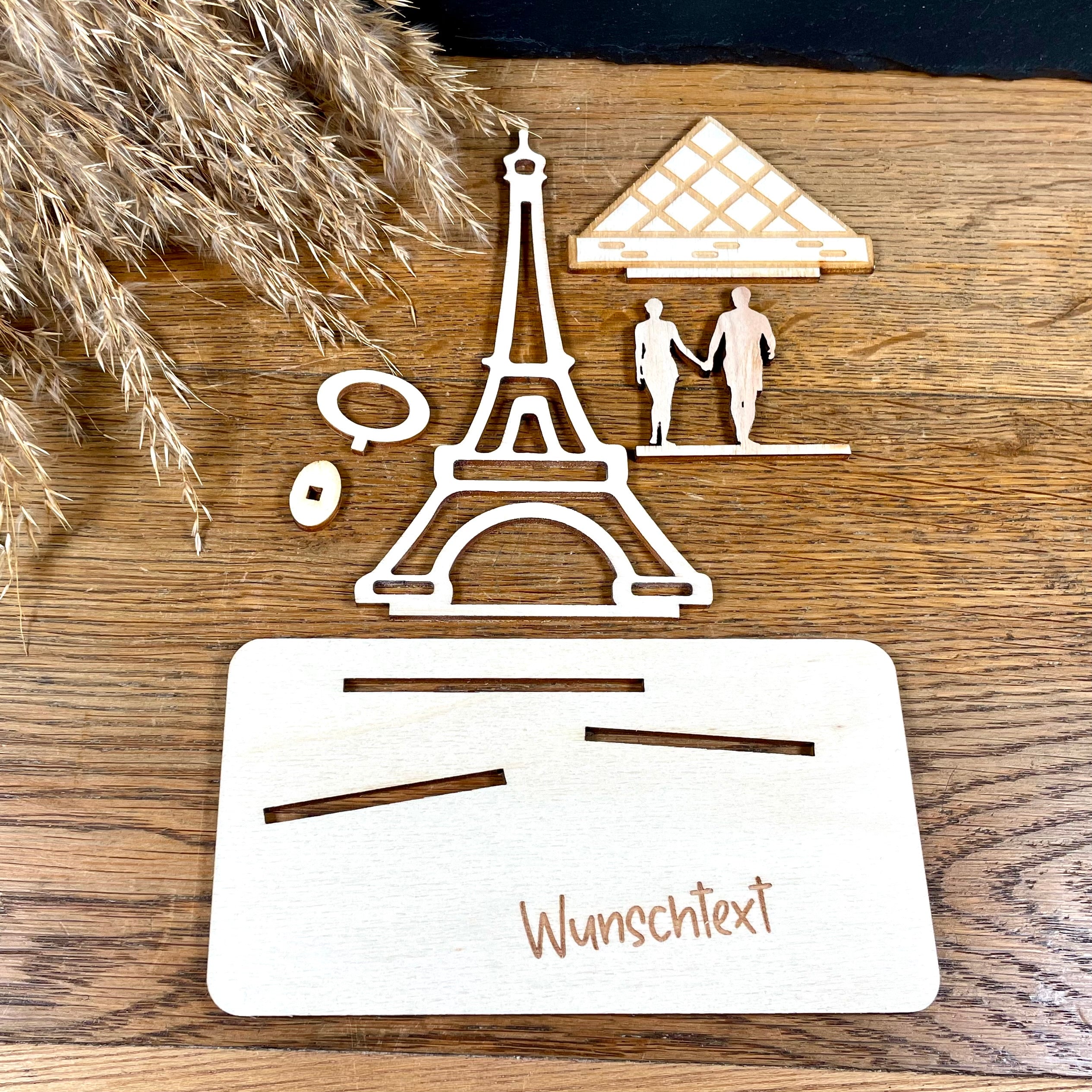 Geldscheinhalter Paris, Eifelturm, Louvre