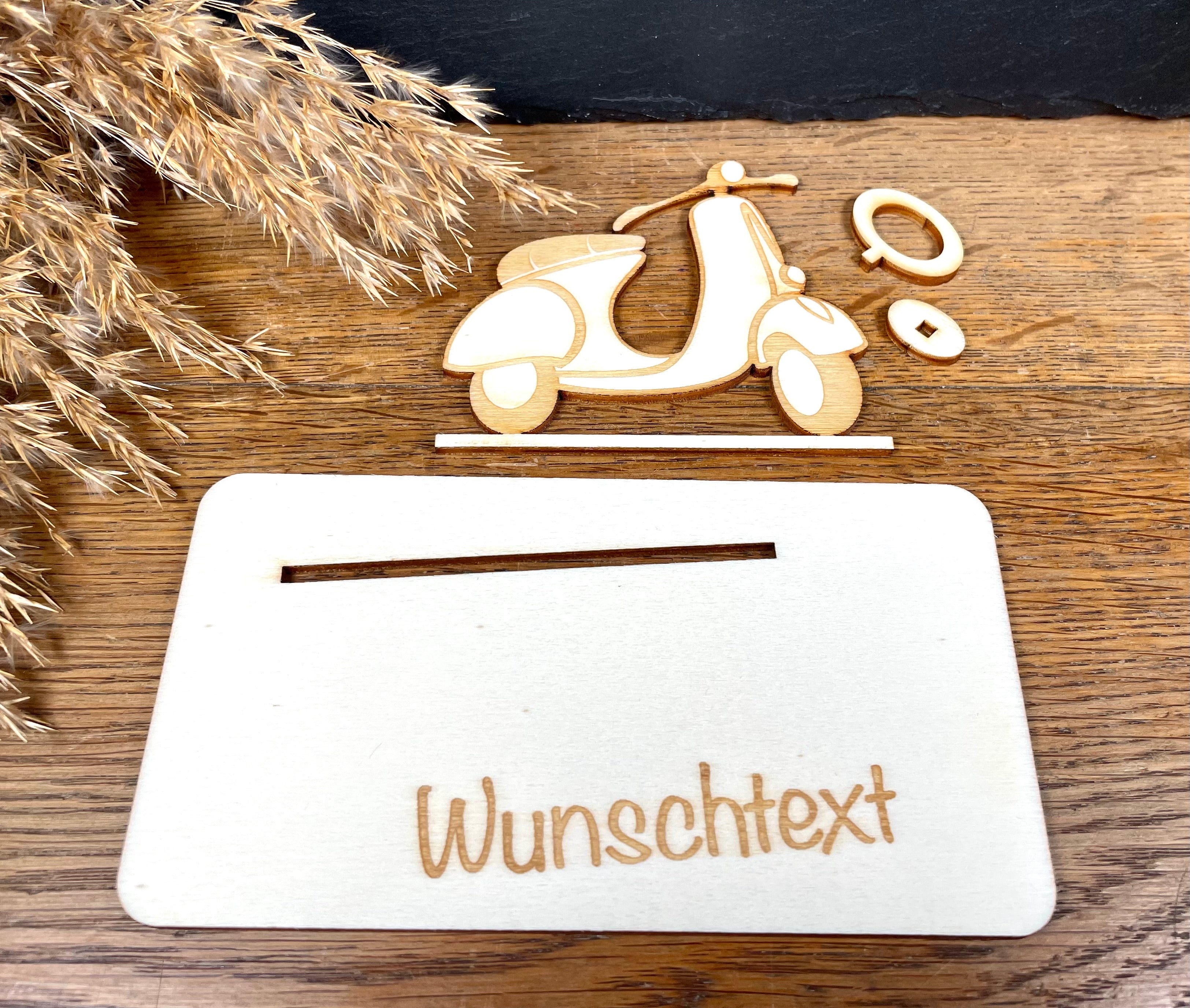 Geldscheinhalter Vespa, Roller