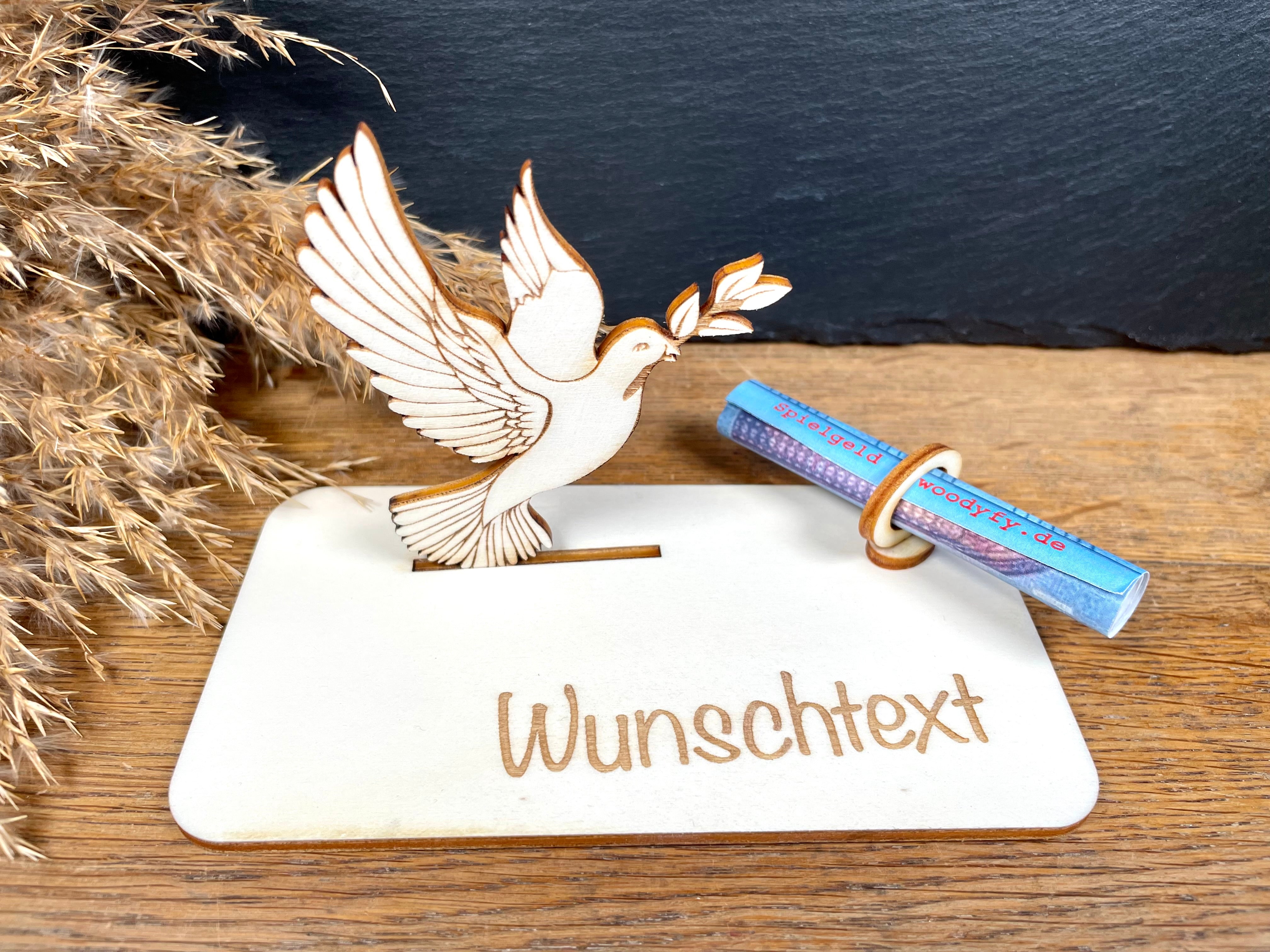 Geldscheinhalter Taube