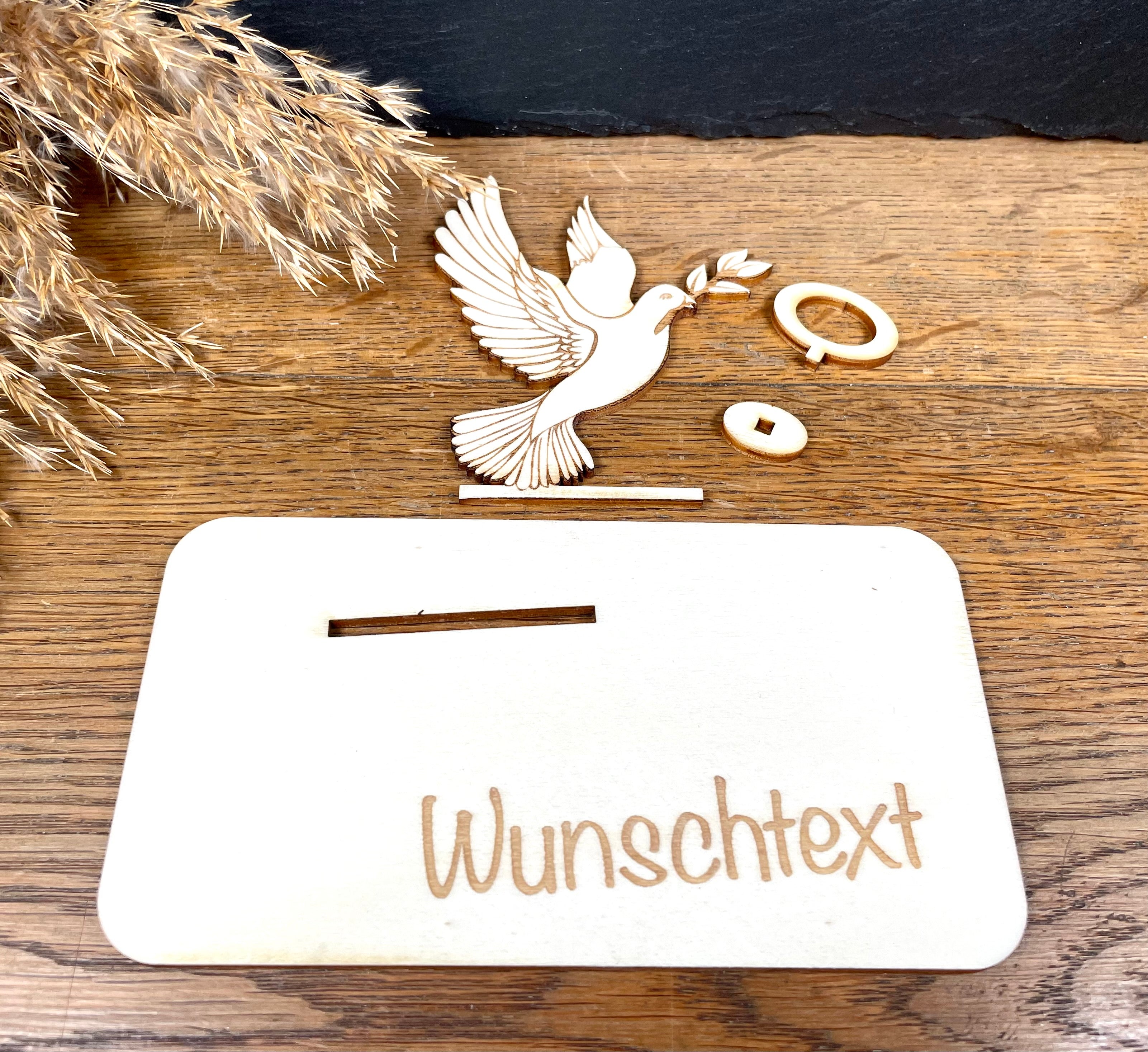 Geldscheinhalter Taube