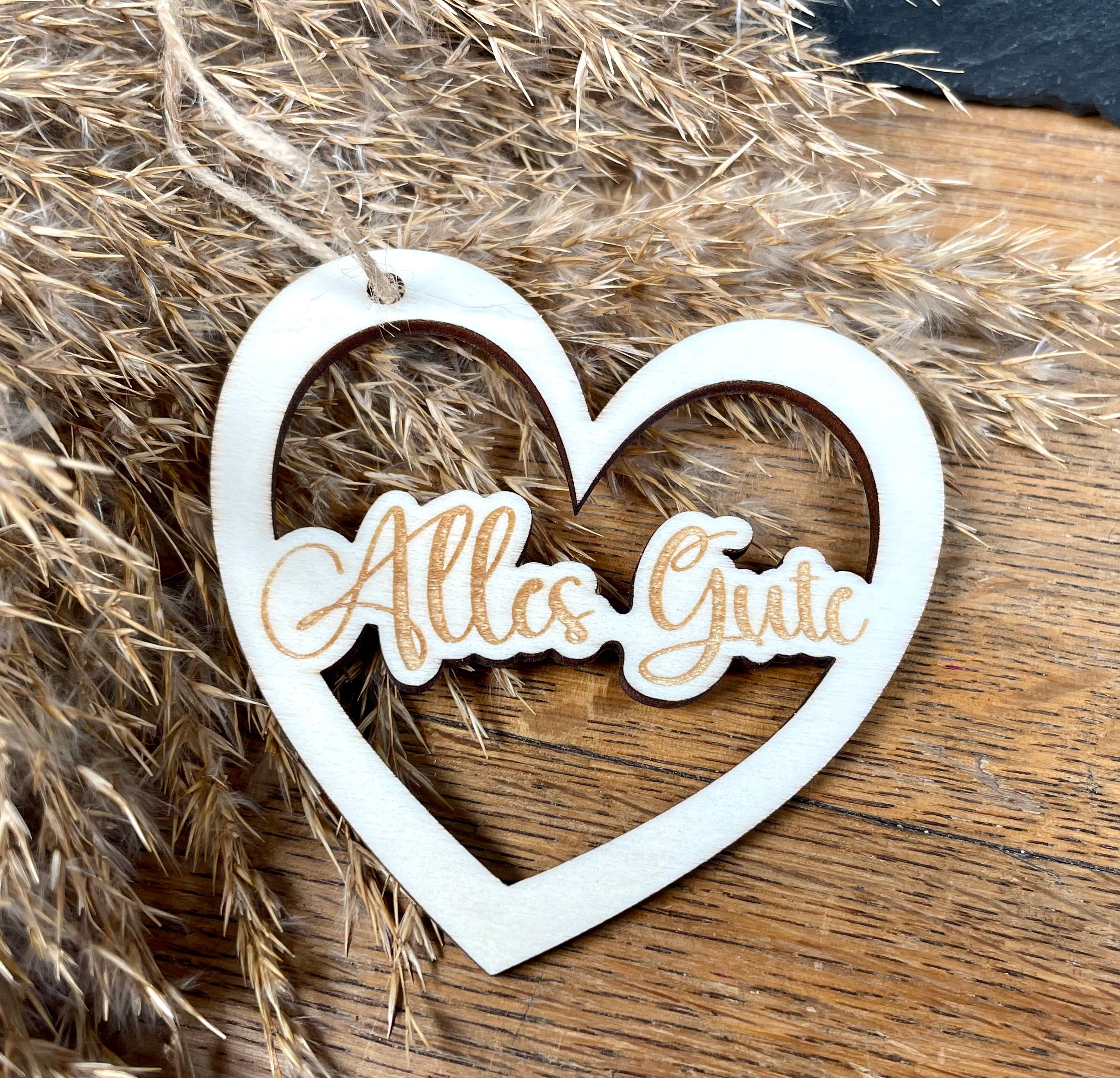 Herzanhänger - Alles Gute