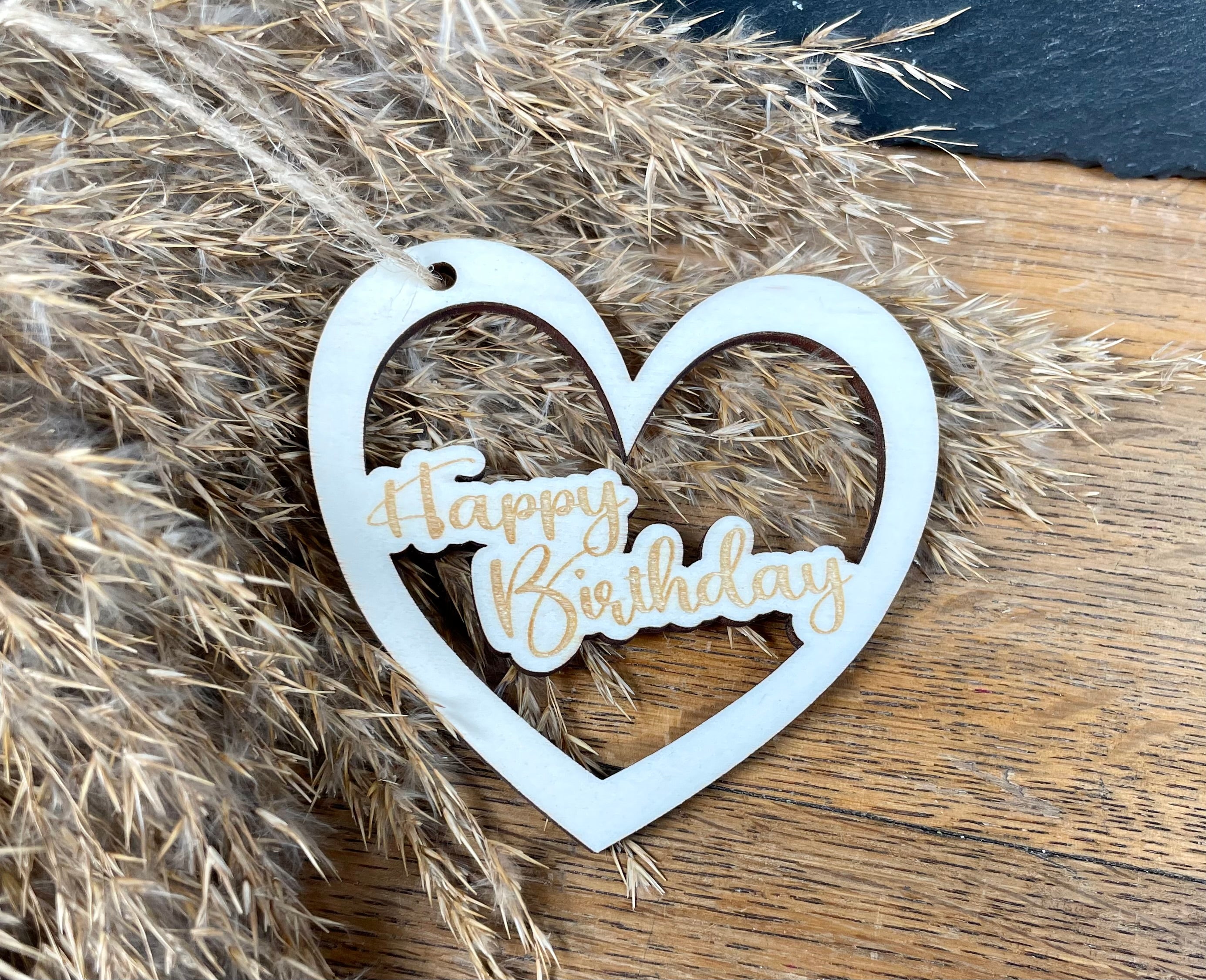 Herzanhänger - Happy Birthday