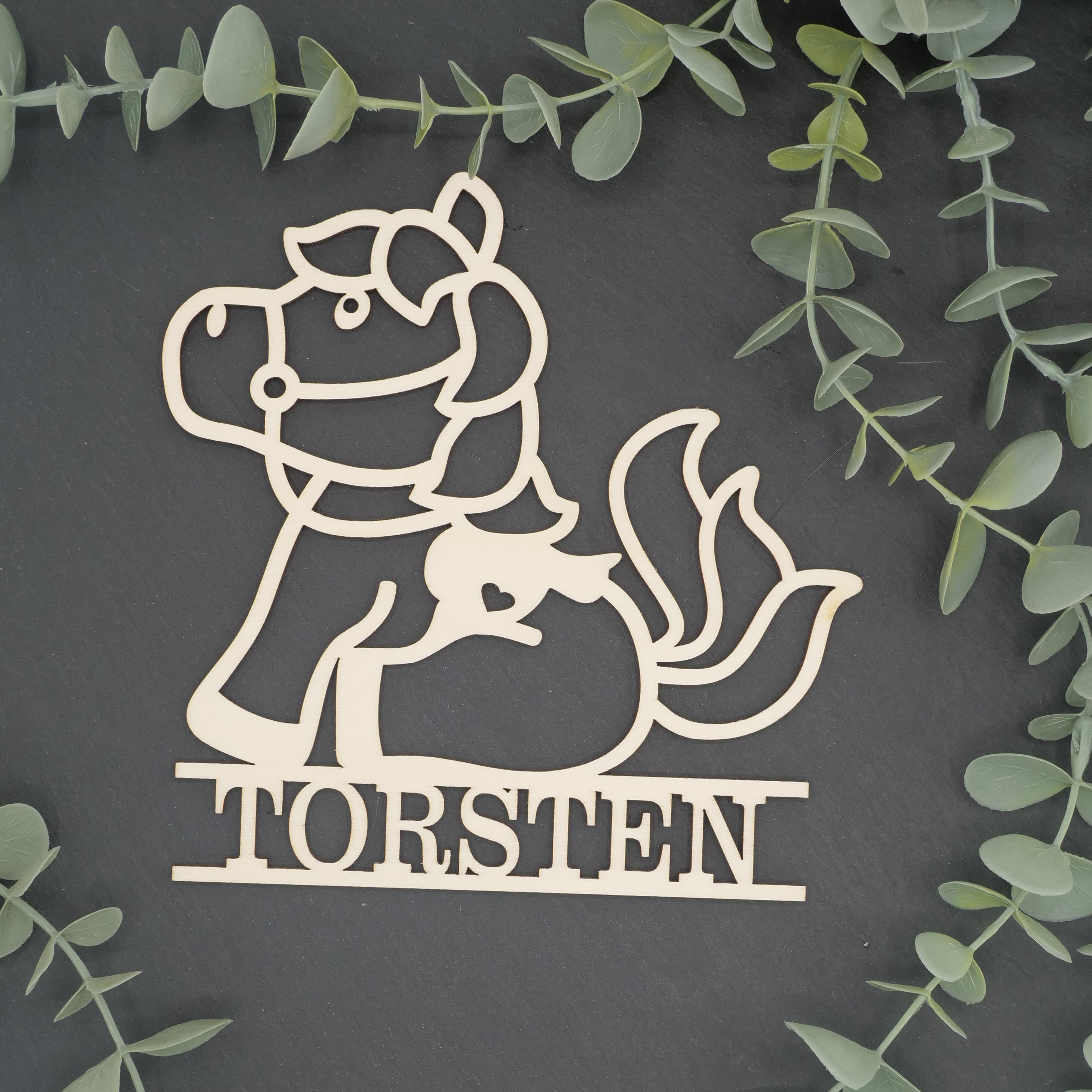 Namenschild Figur Pferd