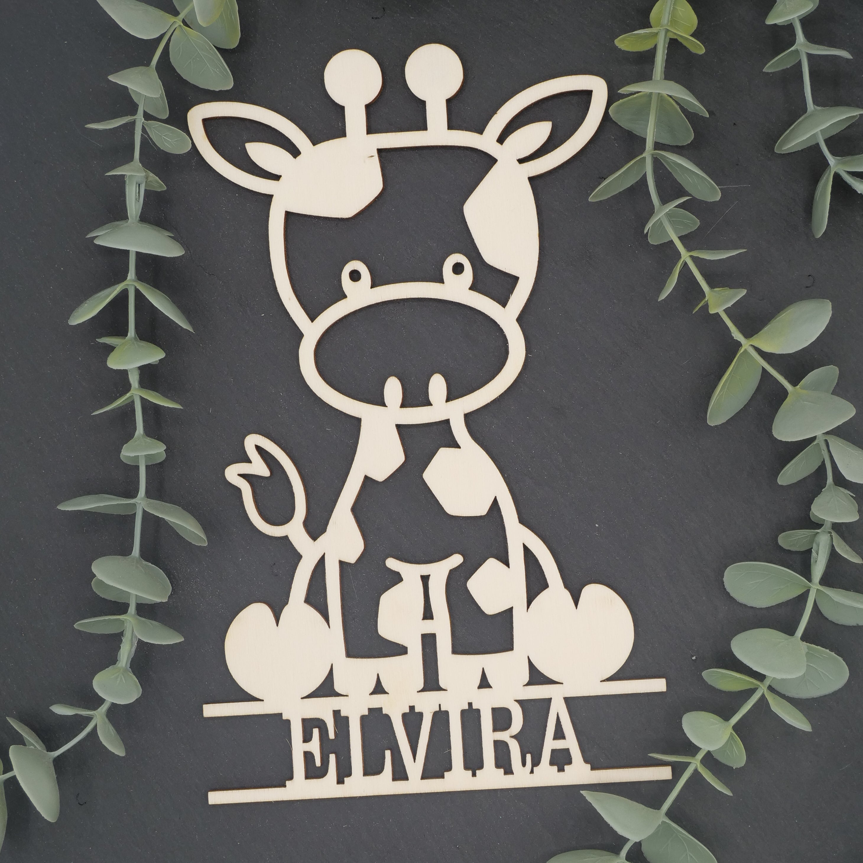 Namenschild Figur Giraffe