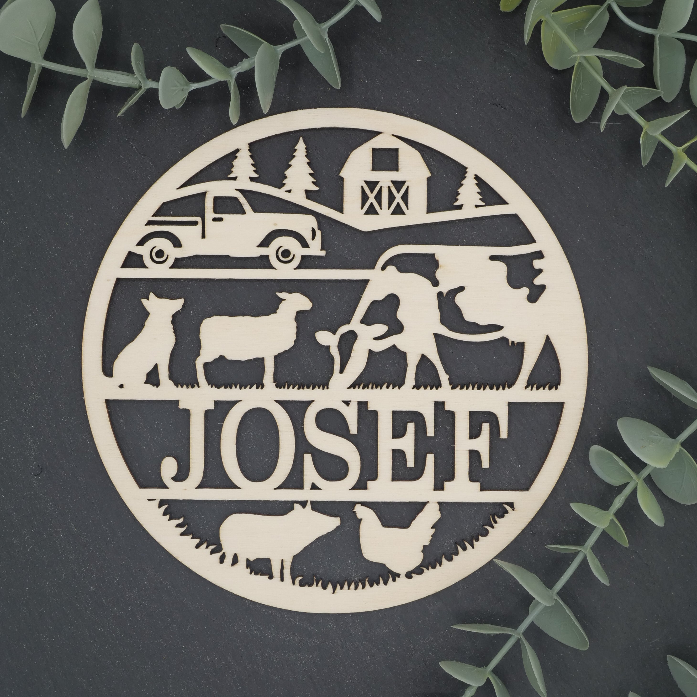 Namenschild Tiere, Bauernhof