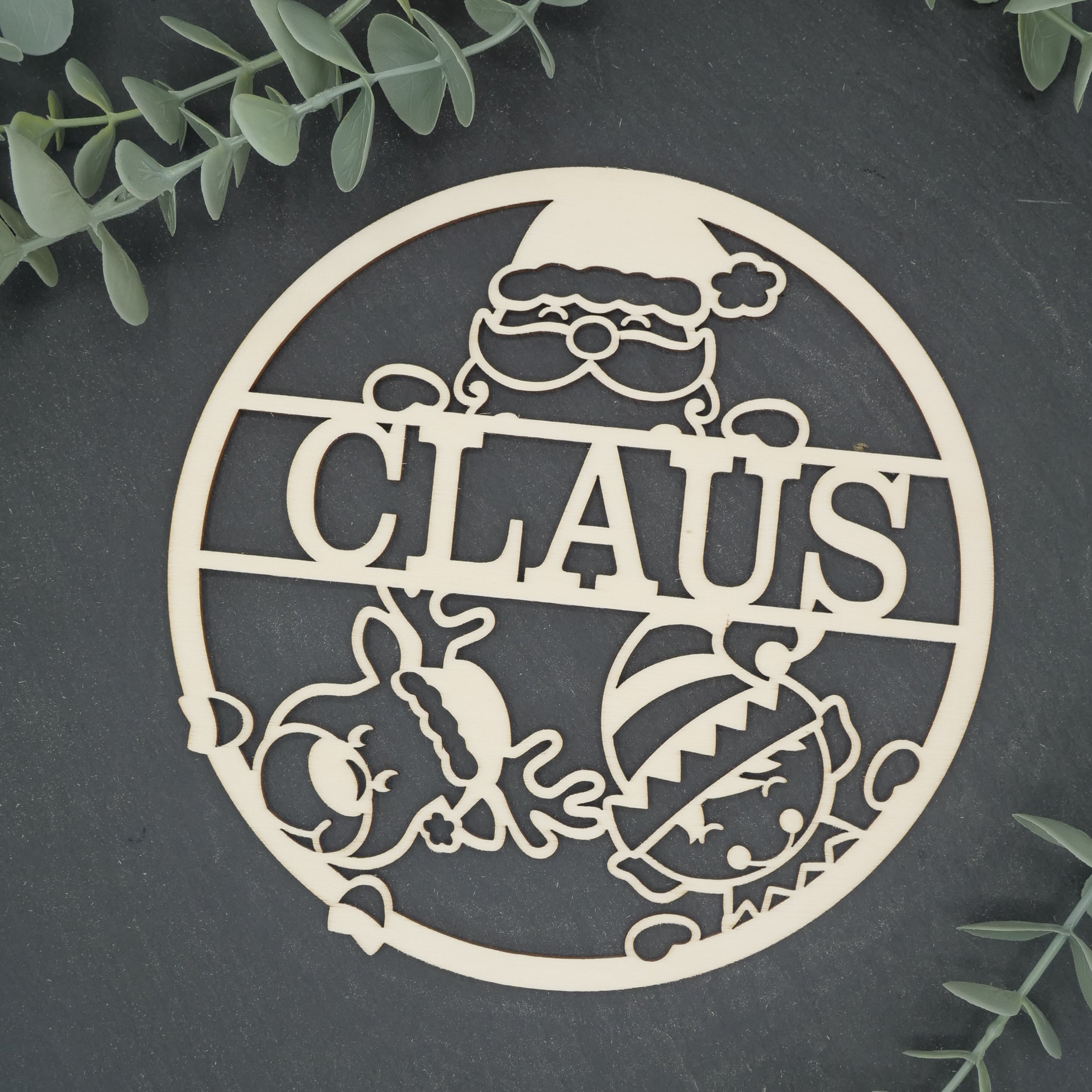 Namenschild Weihnachten