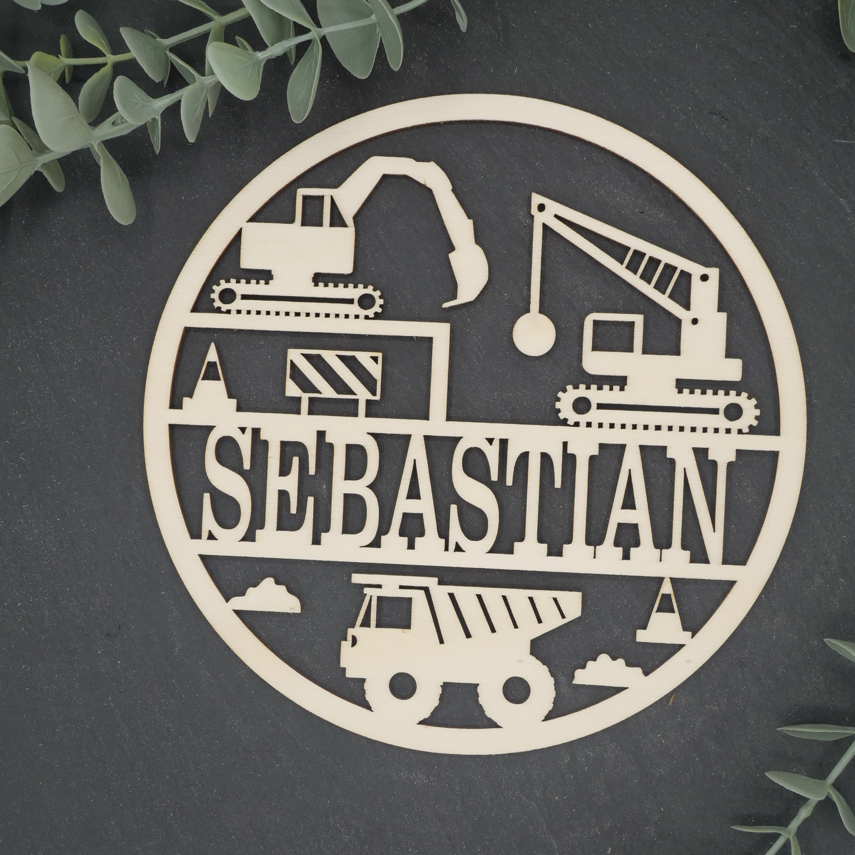 Namenschild Baustelle