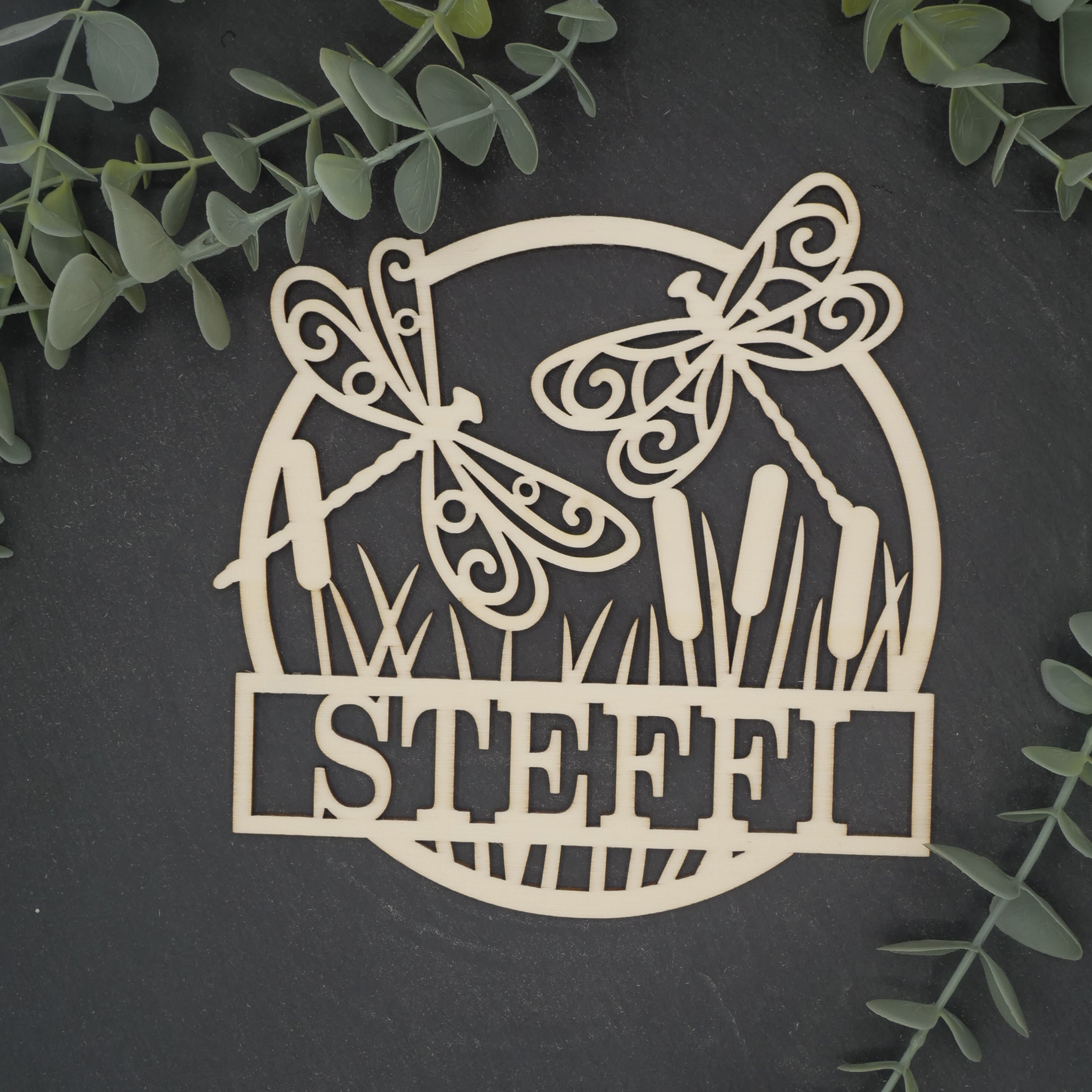 Namenschild Libellen