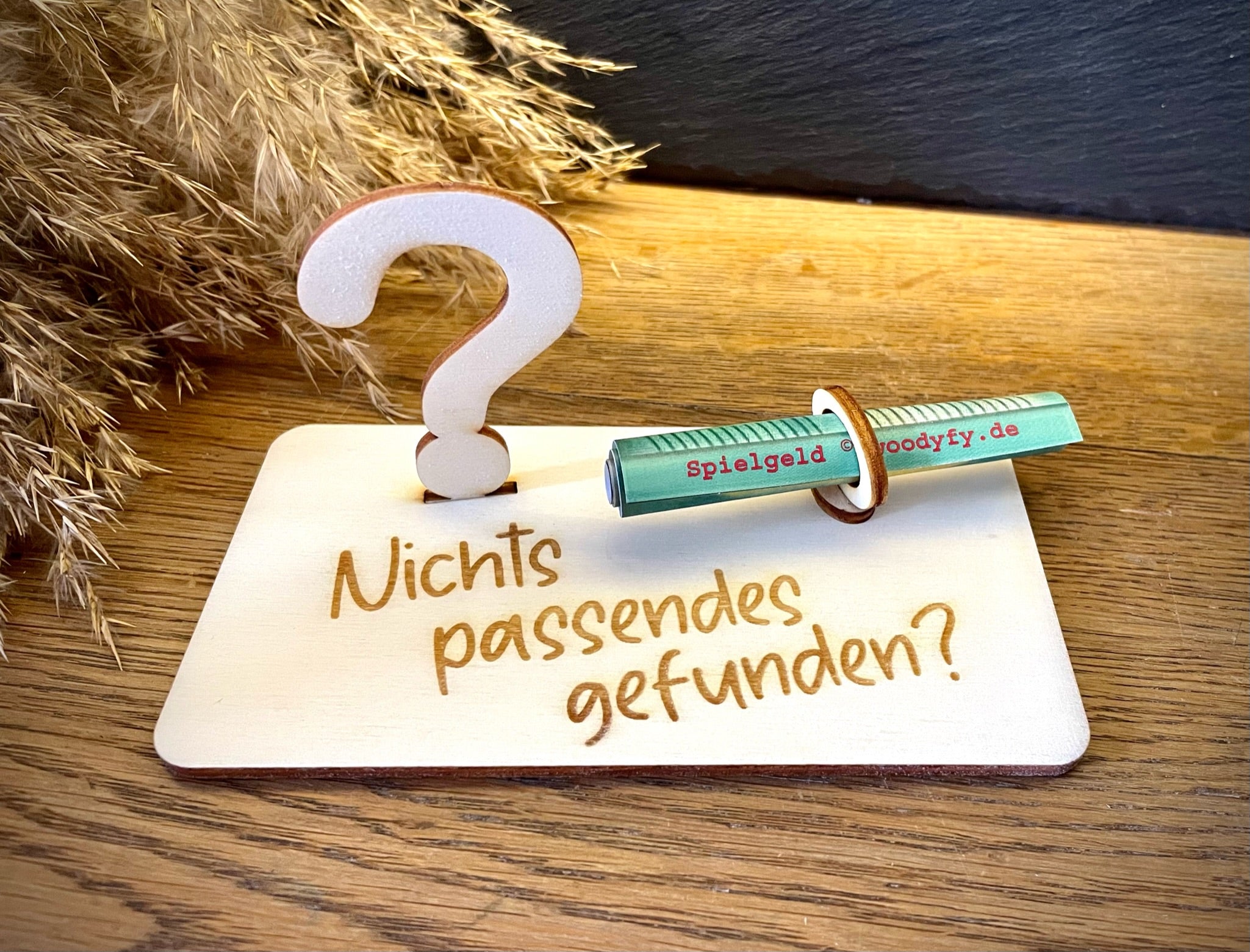 Geldscheinhalter Fragezeichen