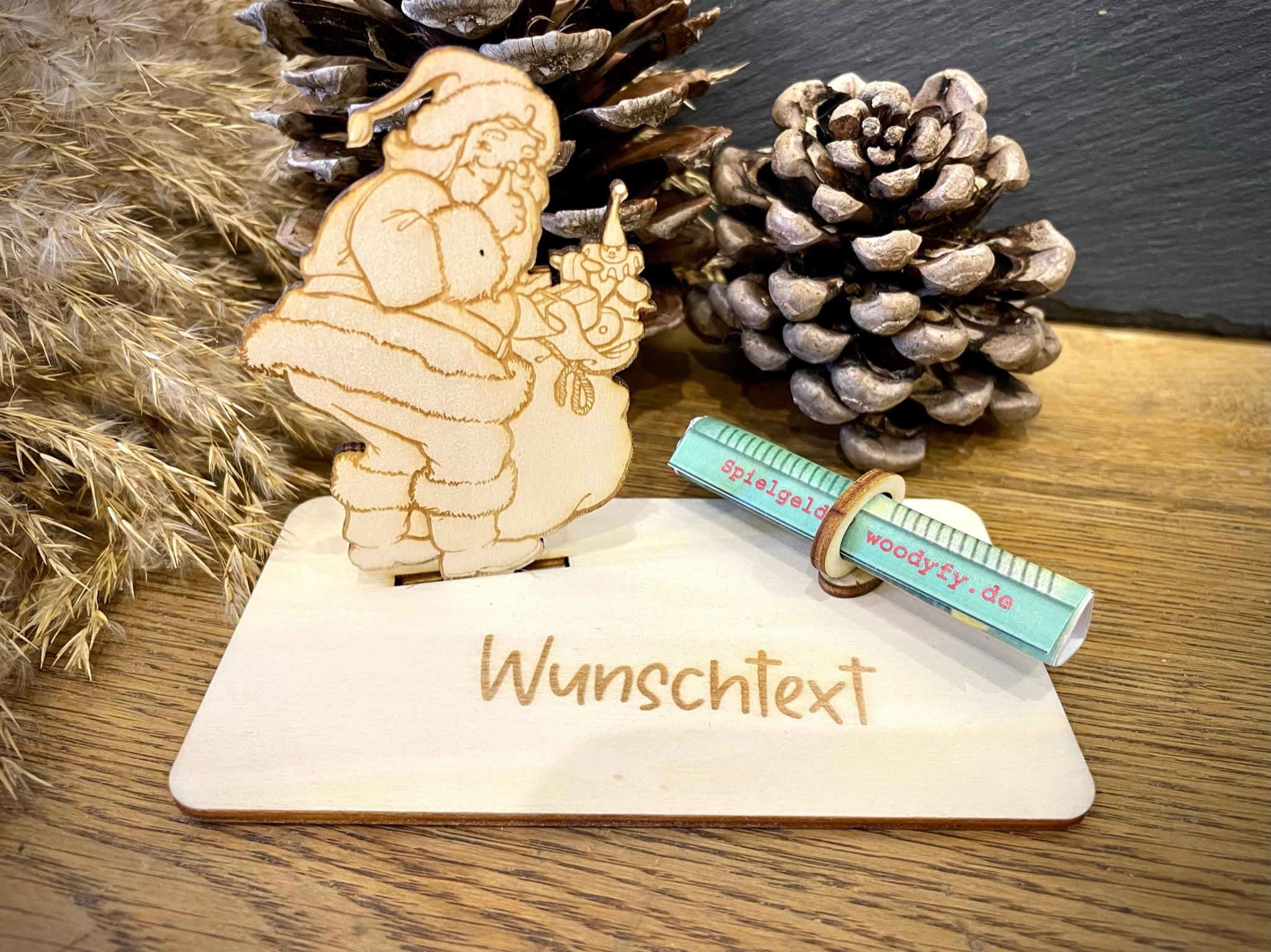 Geldscheinhalter Weihnachtsmann