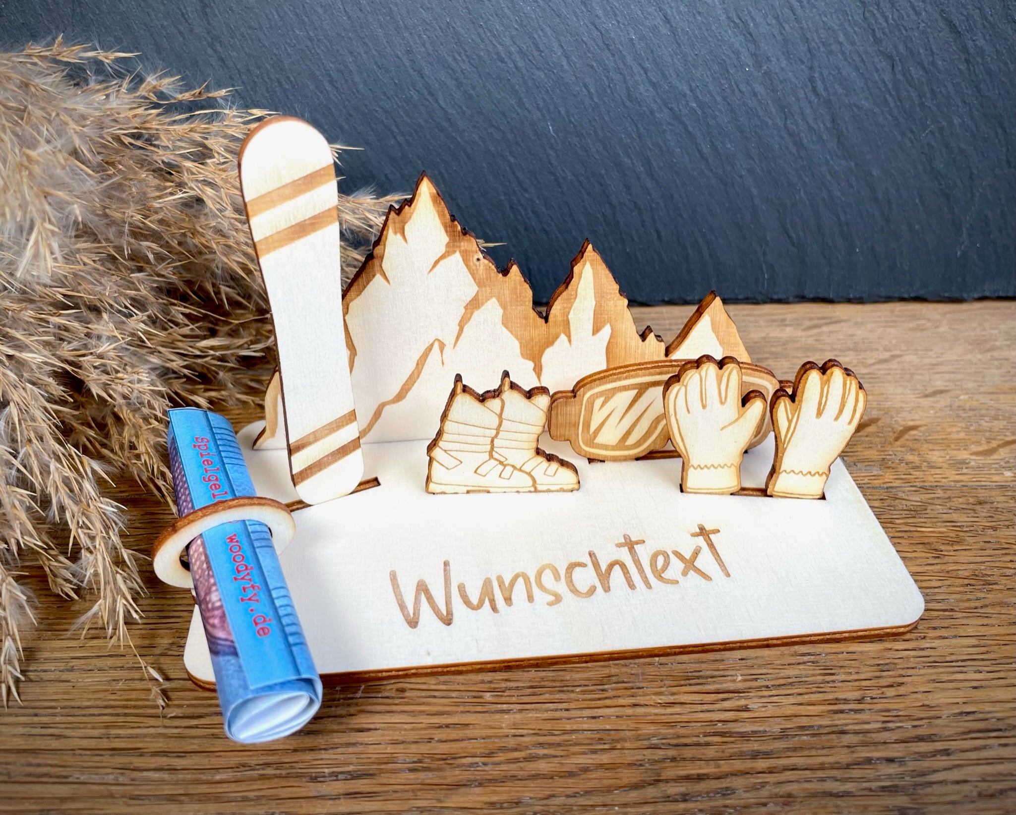 Geldscheinhalter Snowboardausrüstung