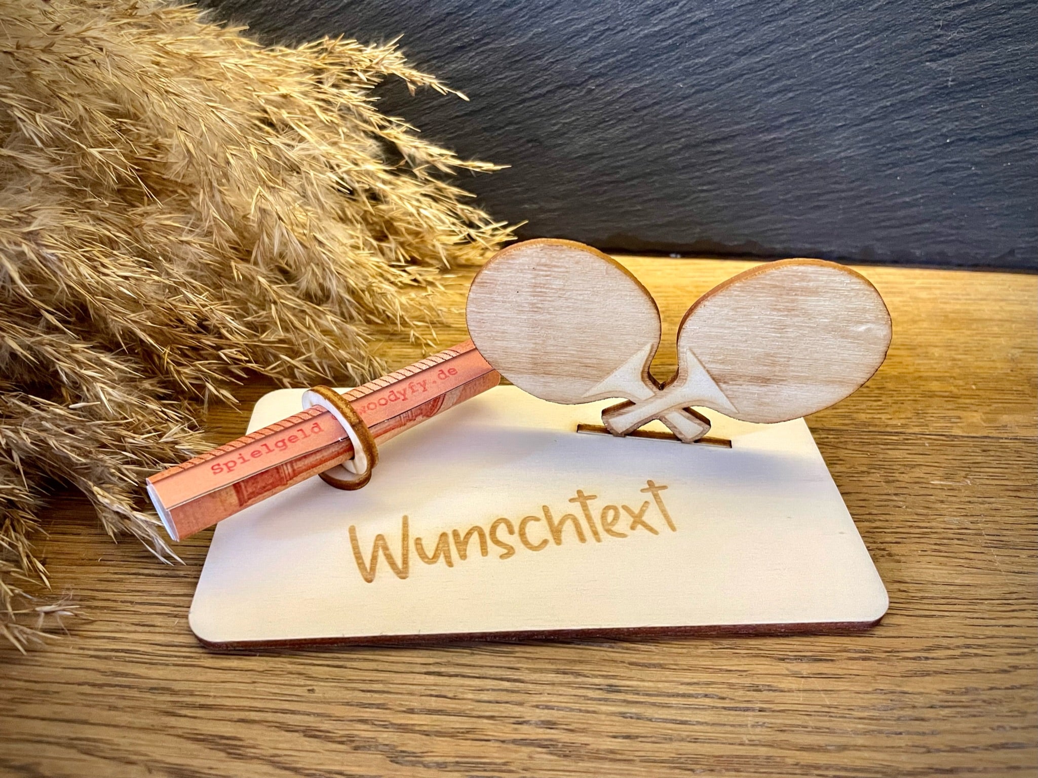 Geldscheinhalter Tischtennisschläger