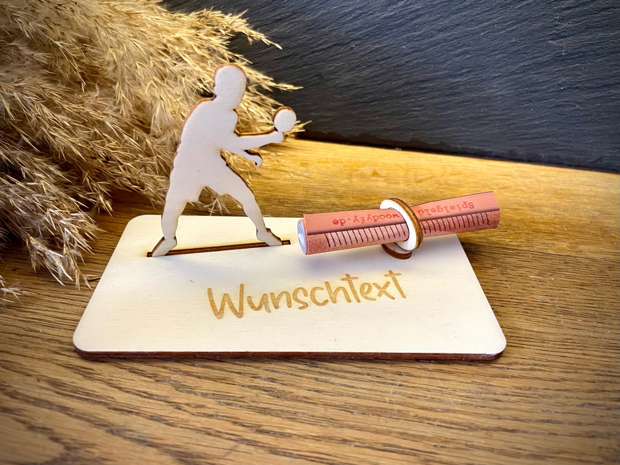 Geldscheinhalter Tischtennisspieler