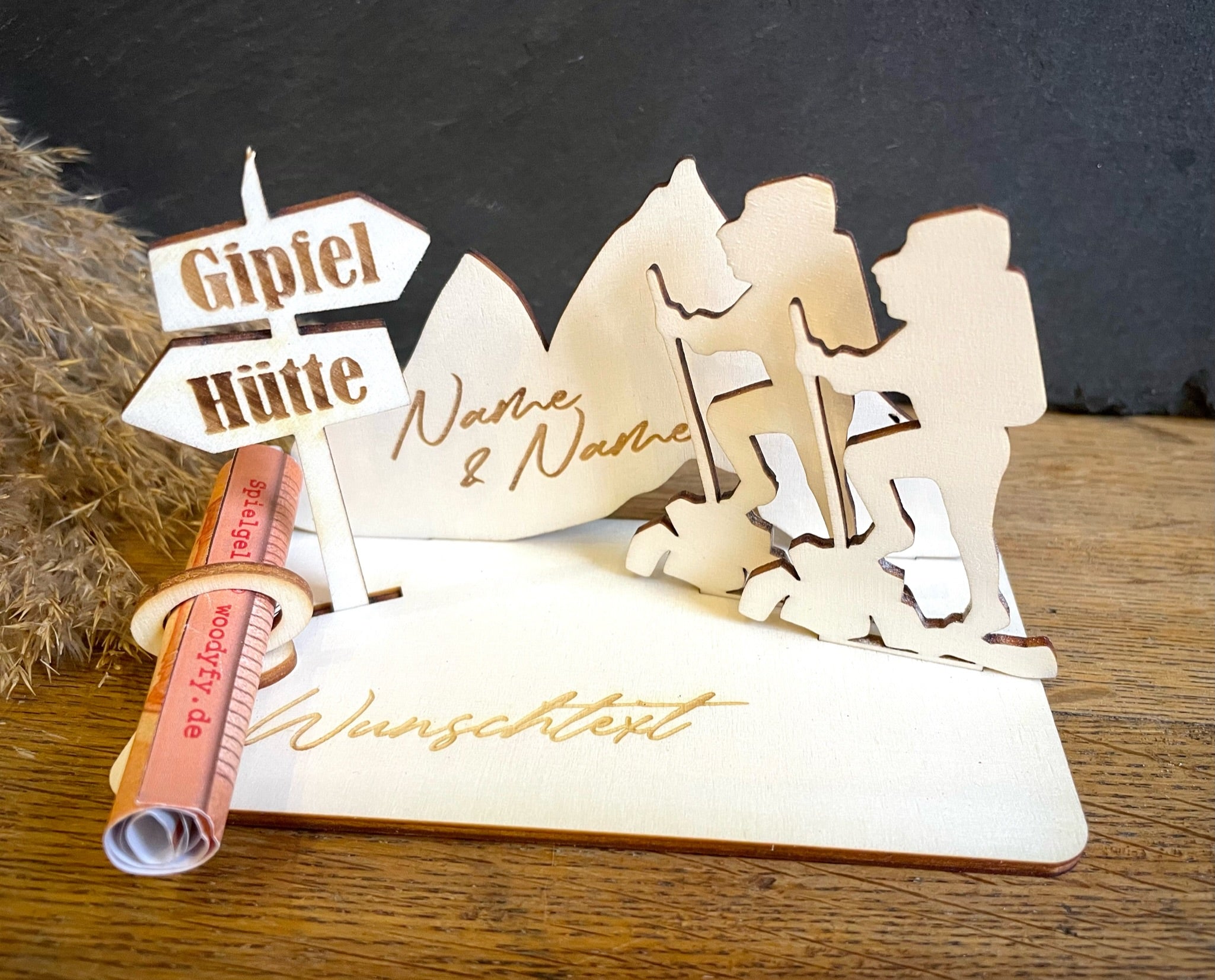 Geldscheinhalter Berge, Wandern, Pärchen