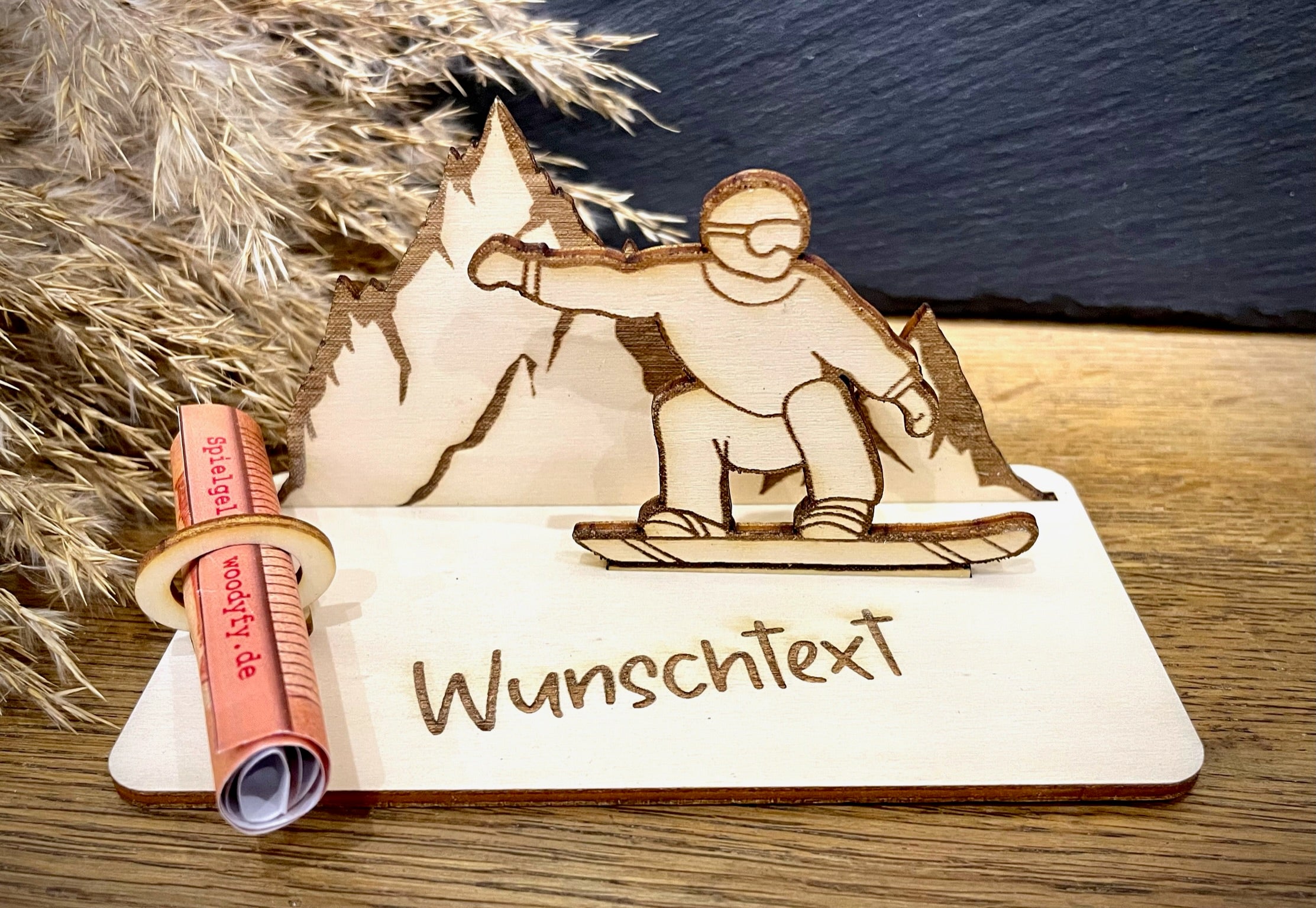 Geldscheinhalter Snowboader