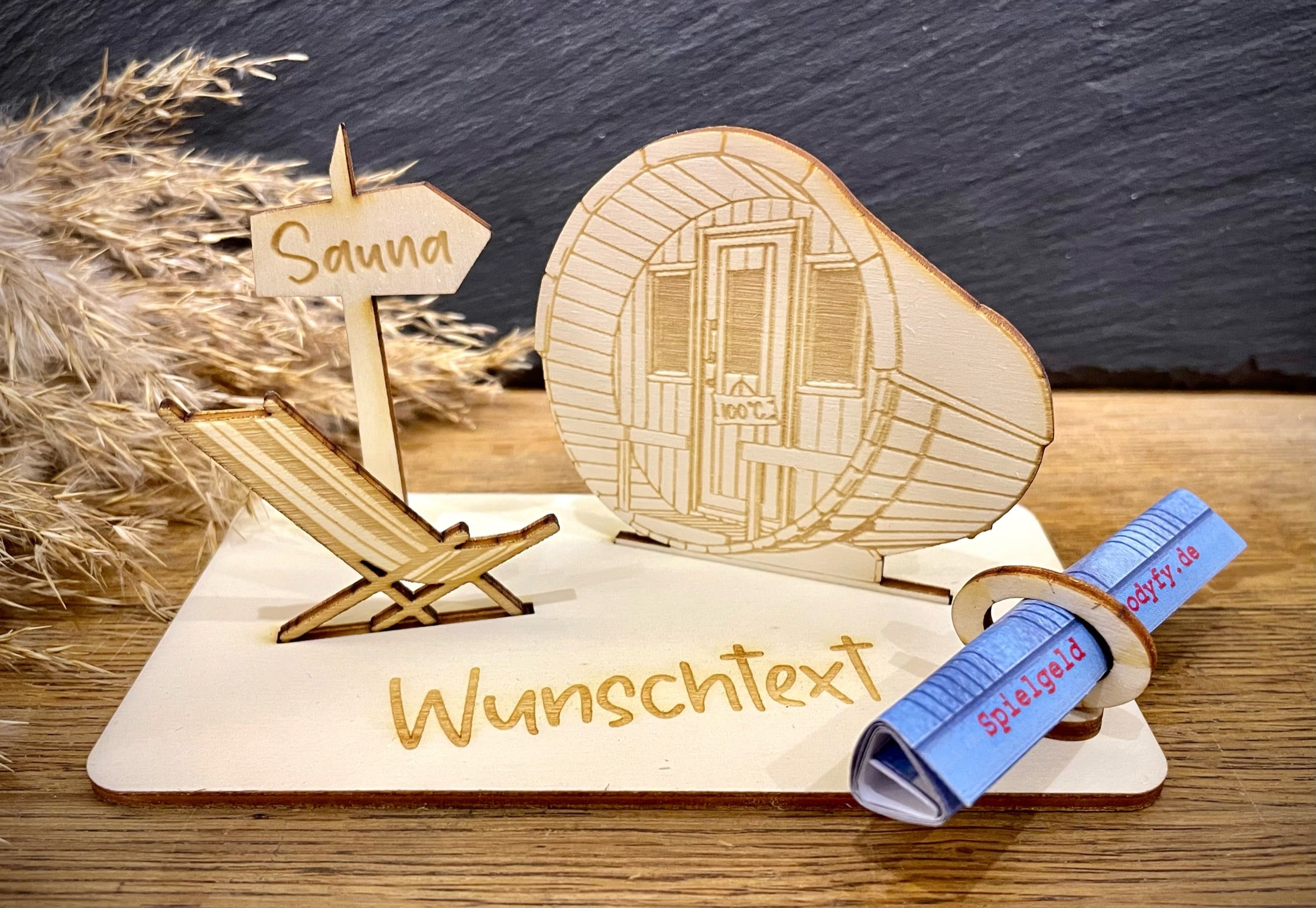 Geldscheinhalter Sauna, Wellness