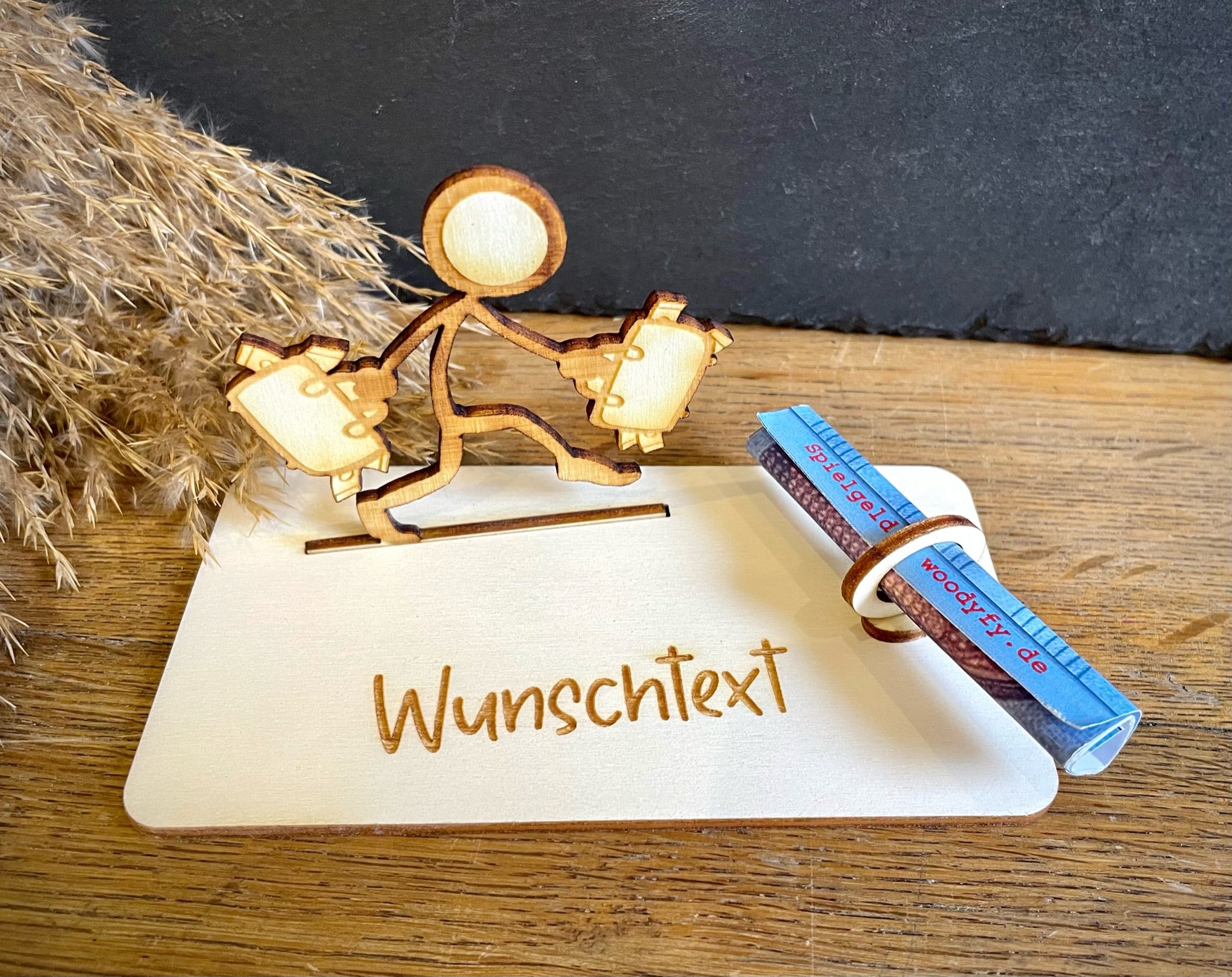 Geldscheinhalter Geldsack, Geld - Strichmännchen