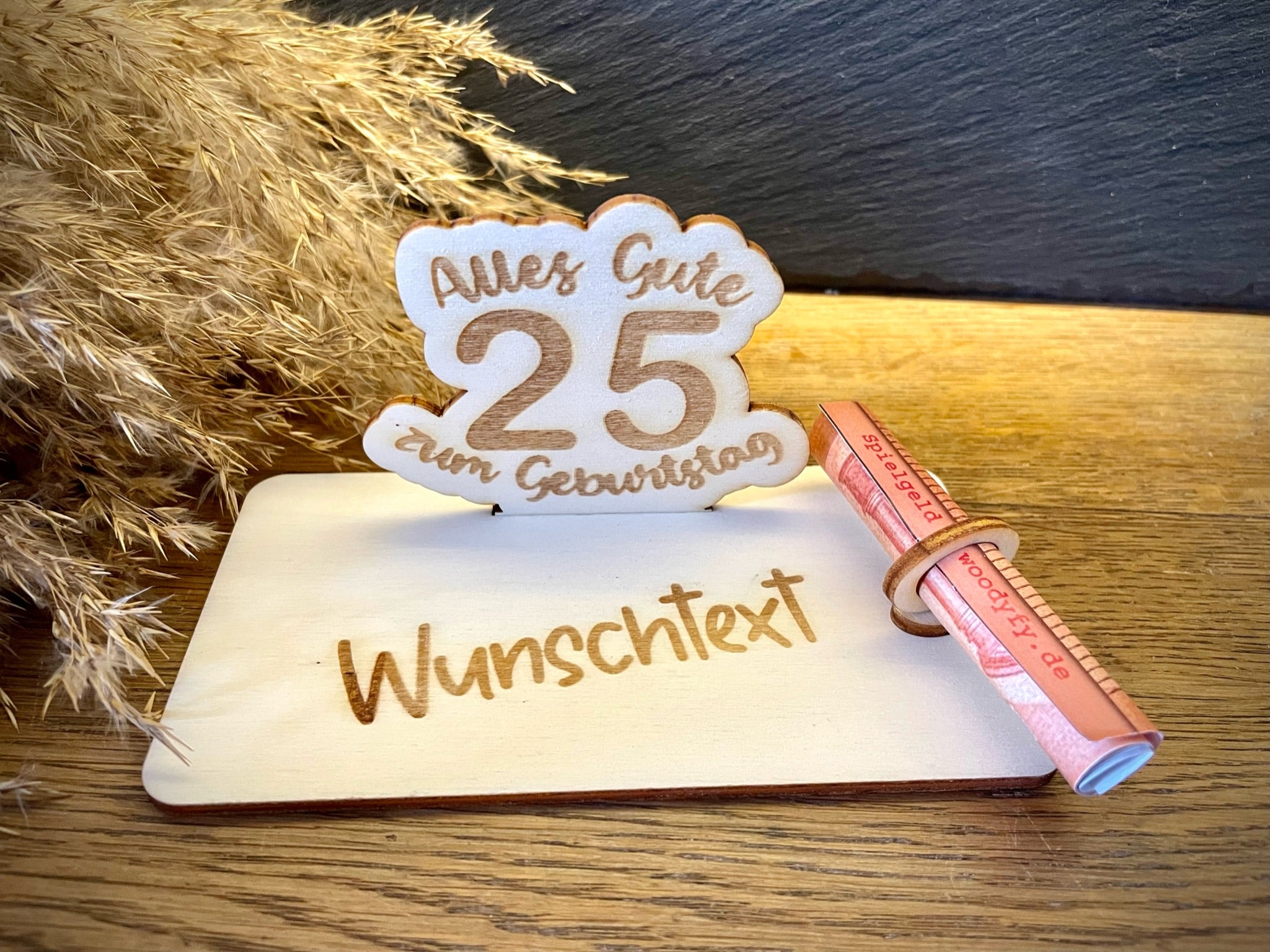 Geldscheinhalter Geburtstag, Zahl