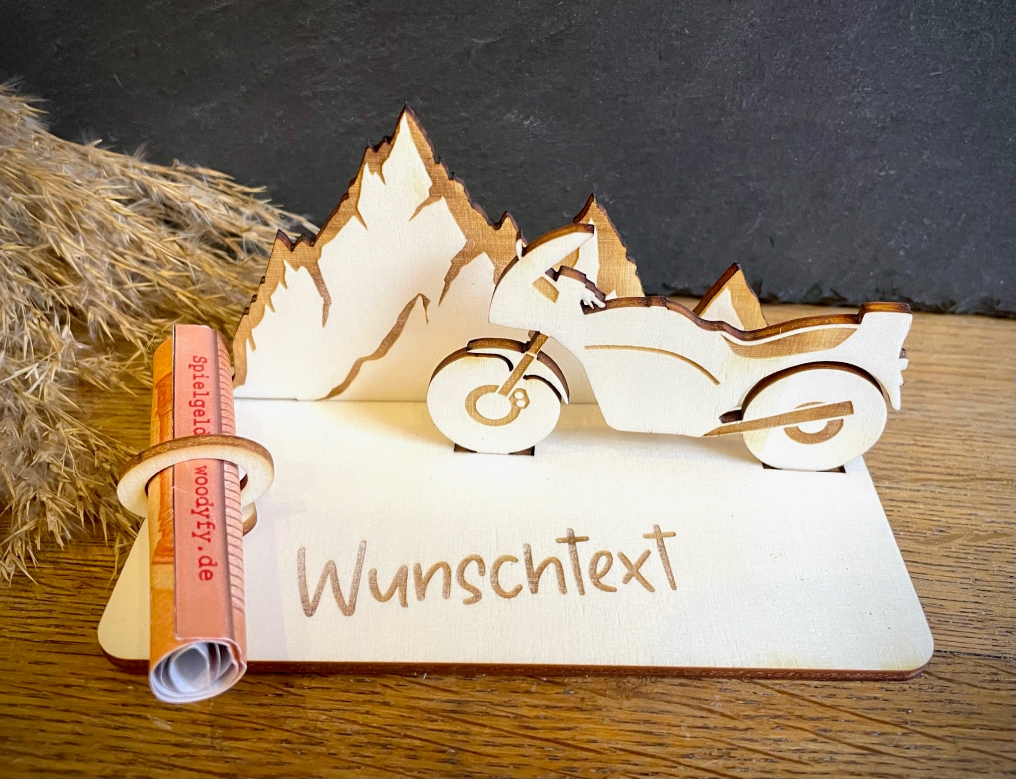 Geldscheinhalter Motorradtour, Bergtour