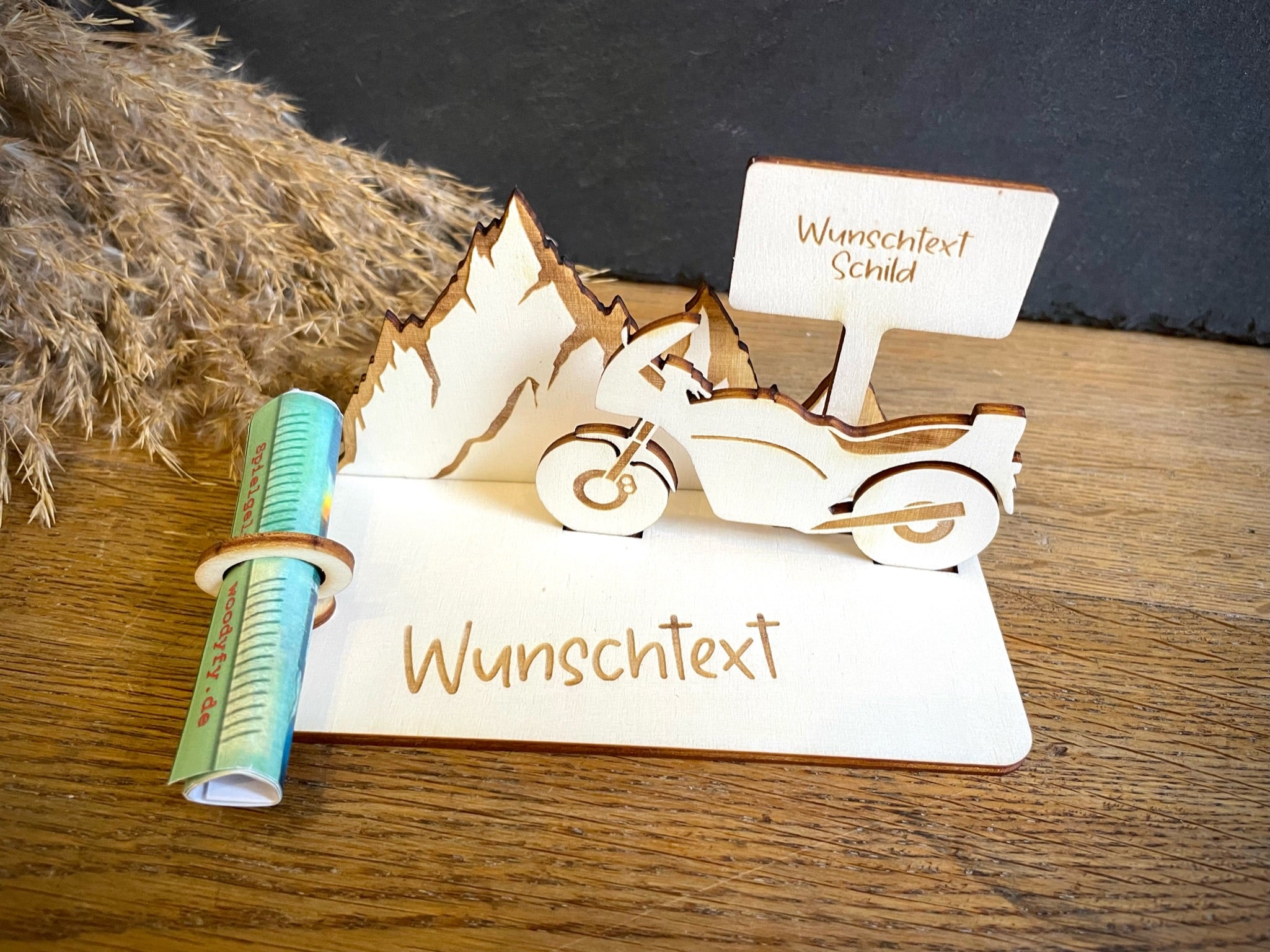 Geldscheinhalter Motorradtour, Bergtour