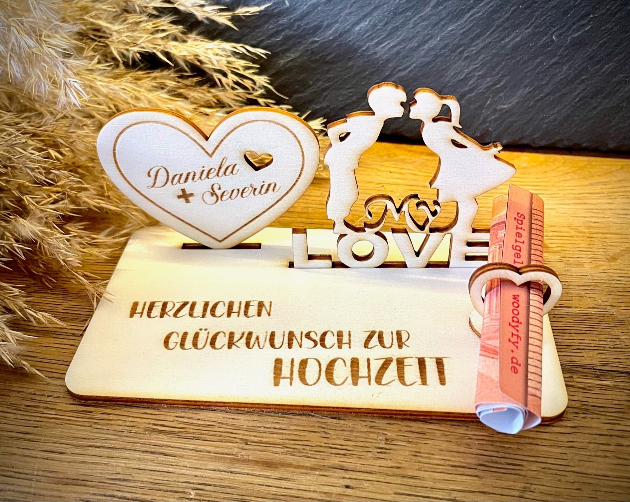 Geldscheinhalter Hochzeitspaar