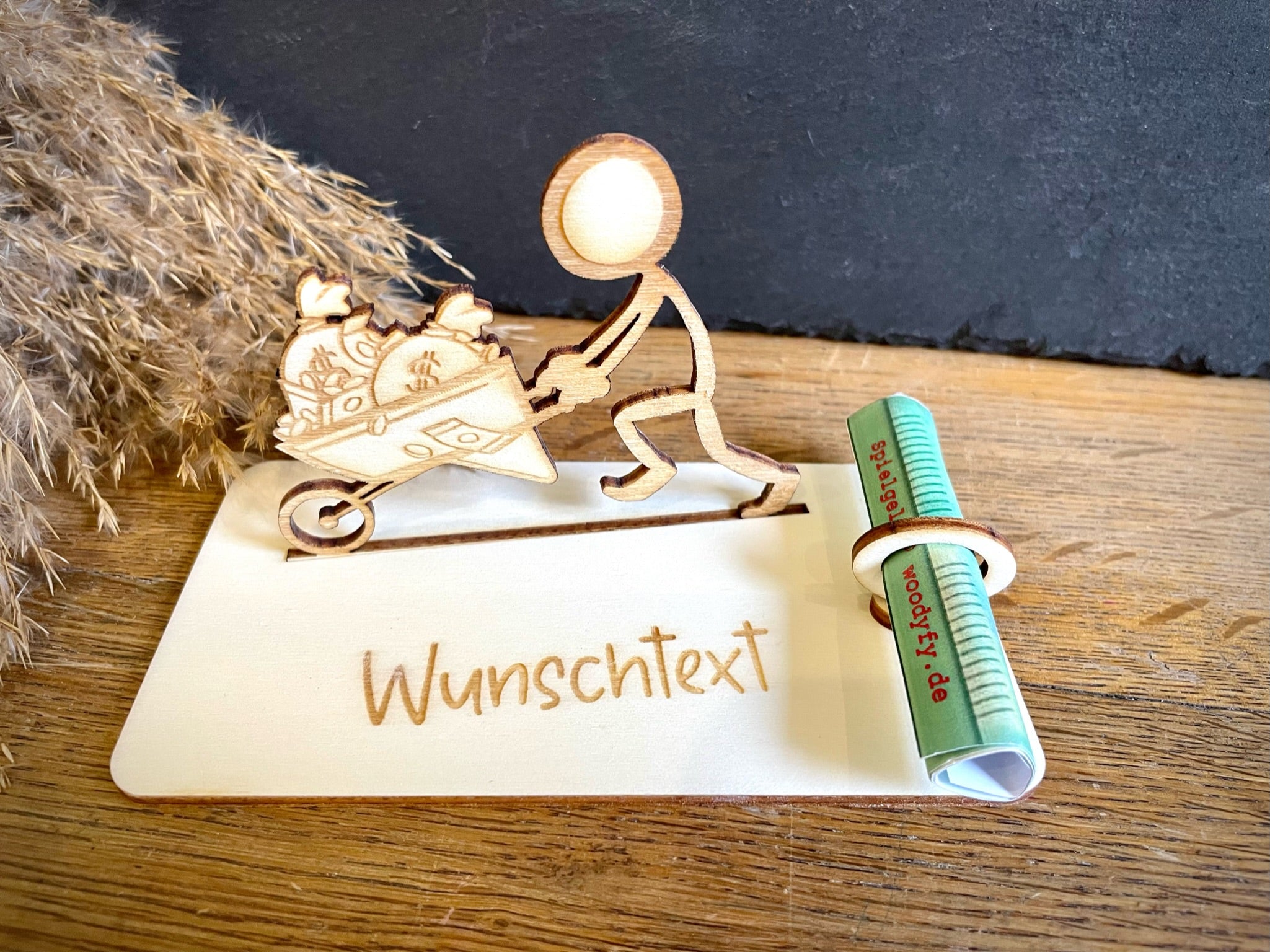 Geldscheinhalter Geldsack, Geld - Strichmännchen