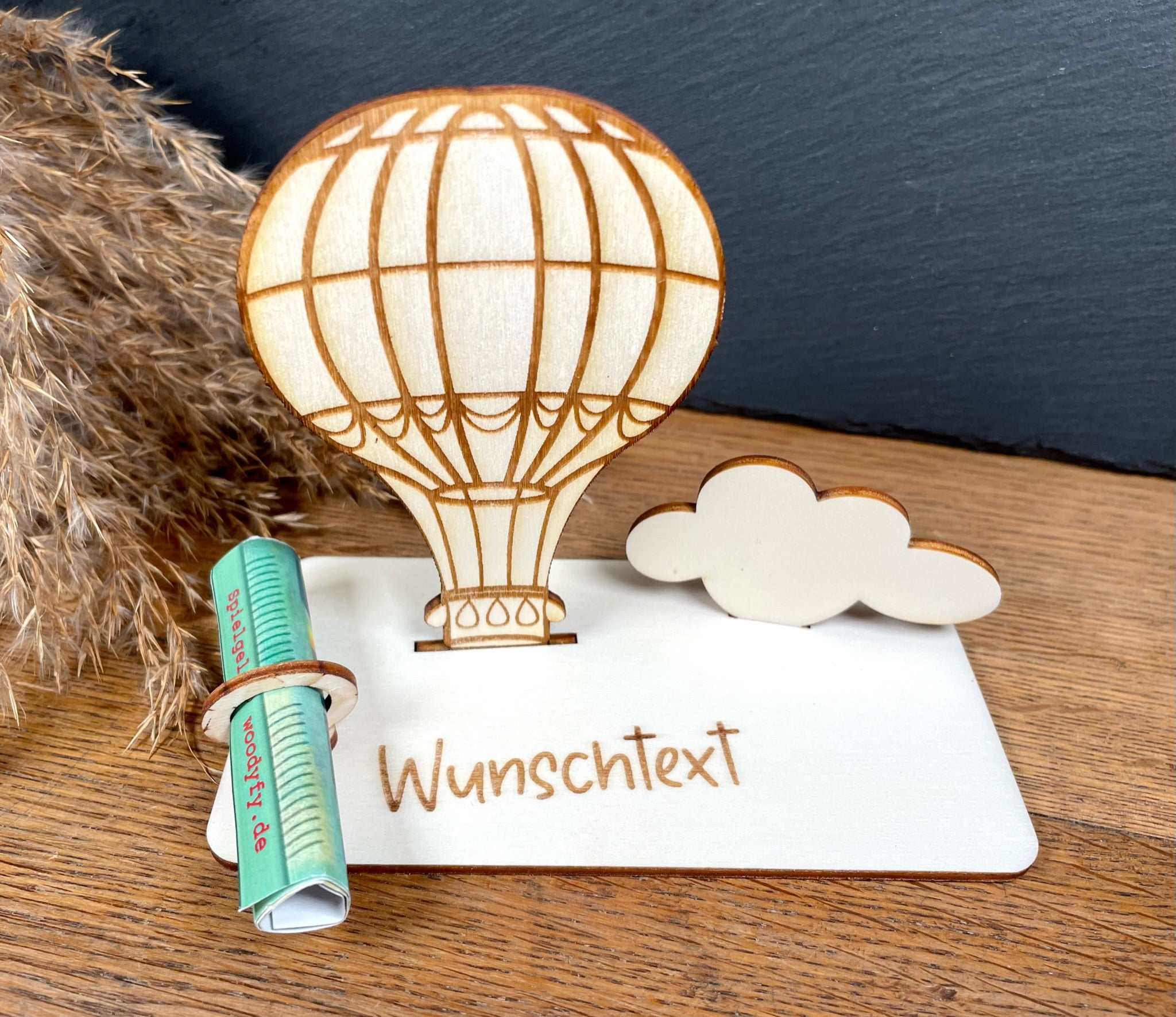 Geldscheinhalter Heißluftballon