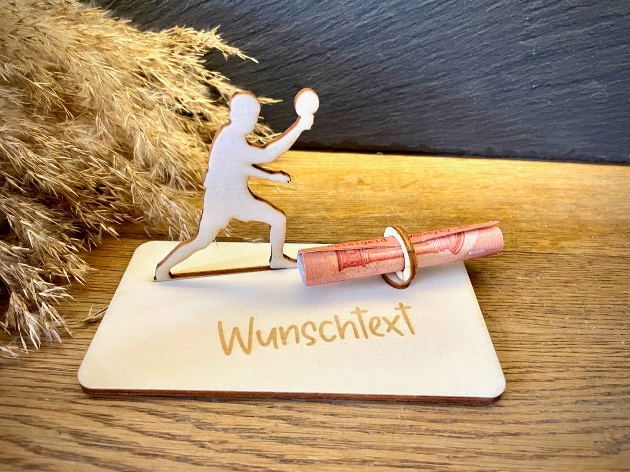 Geldscheinhalter Tischtennisspieler