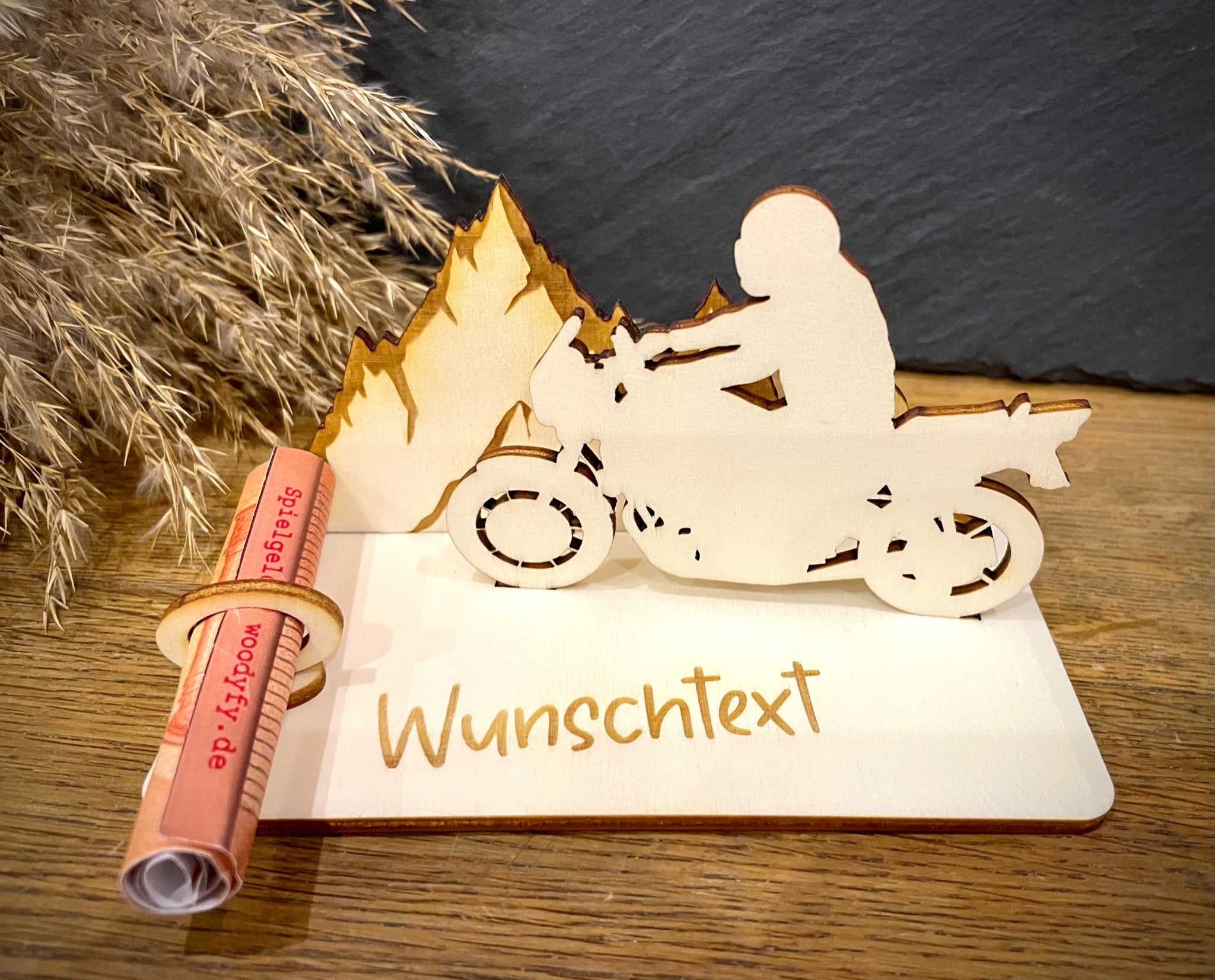 Geldscheinhalter Motorradtour, Bergtour