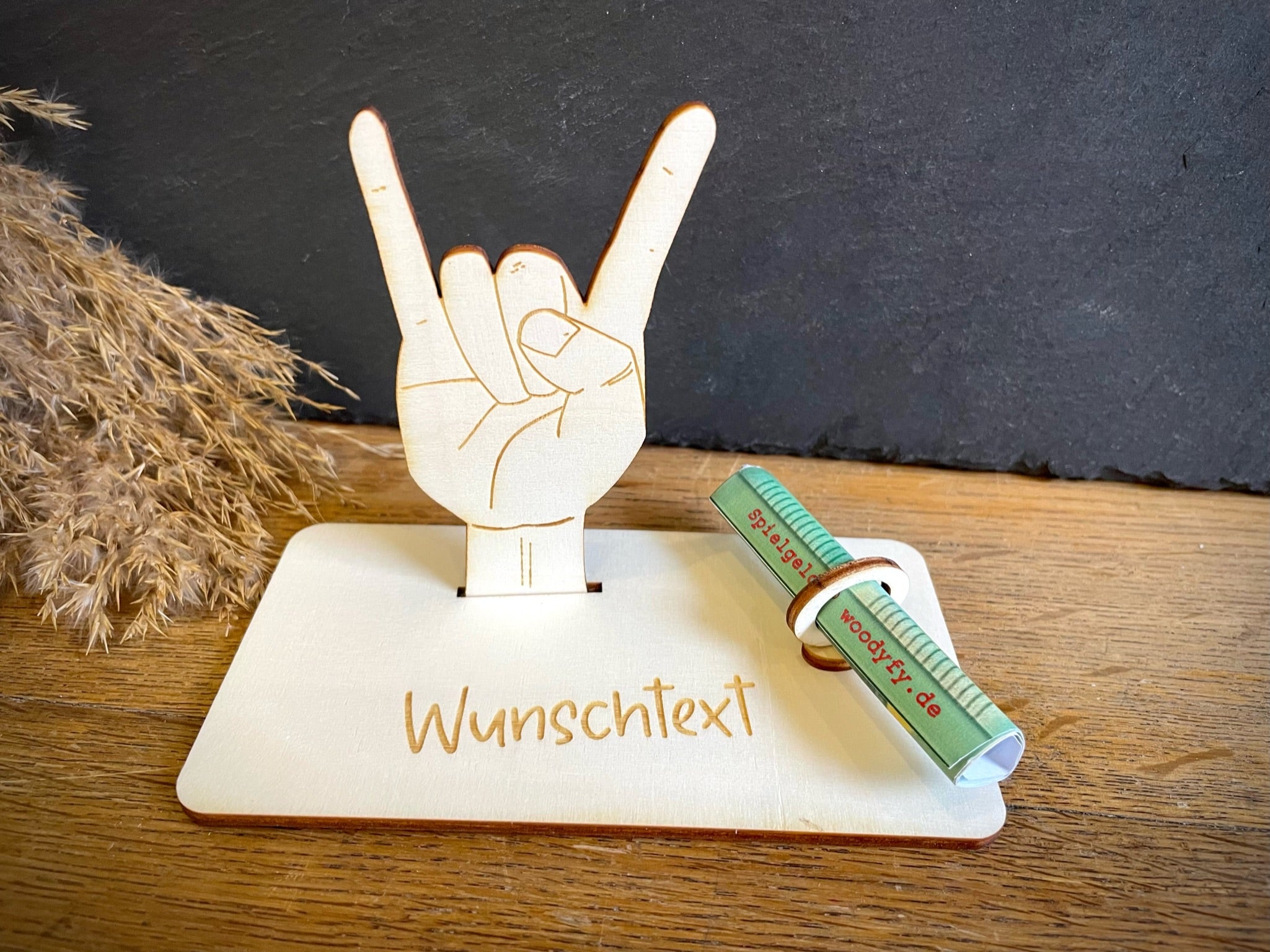 Geldscheinhalter Konzert, Metalhand