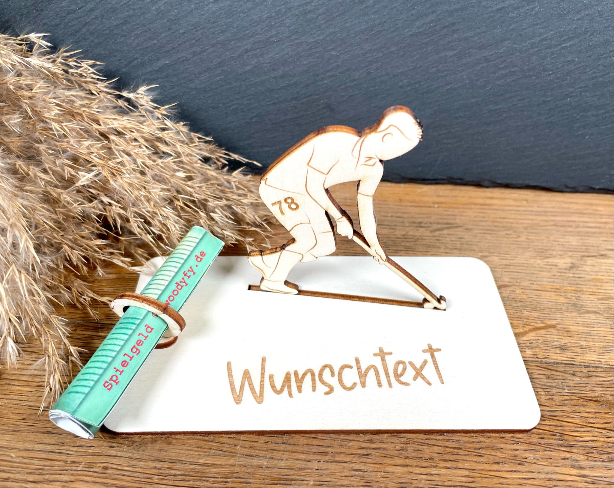 Geldscheinhalter Feldhockeyspieler