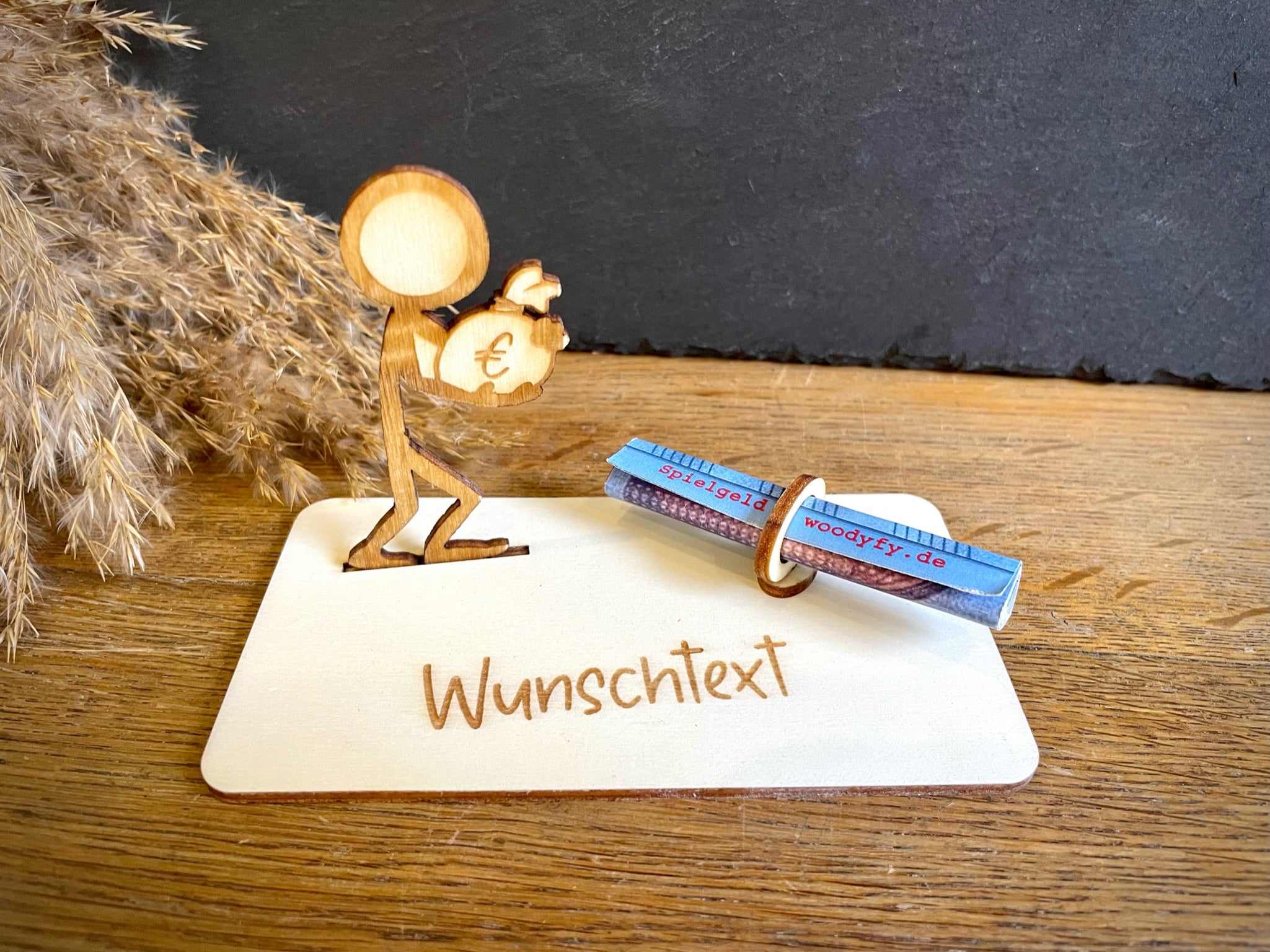 Geldscheinhalter Geldsack, Geld - Strichmännchen