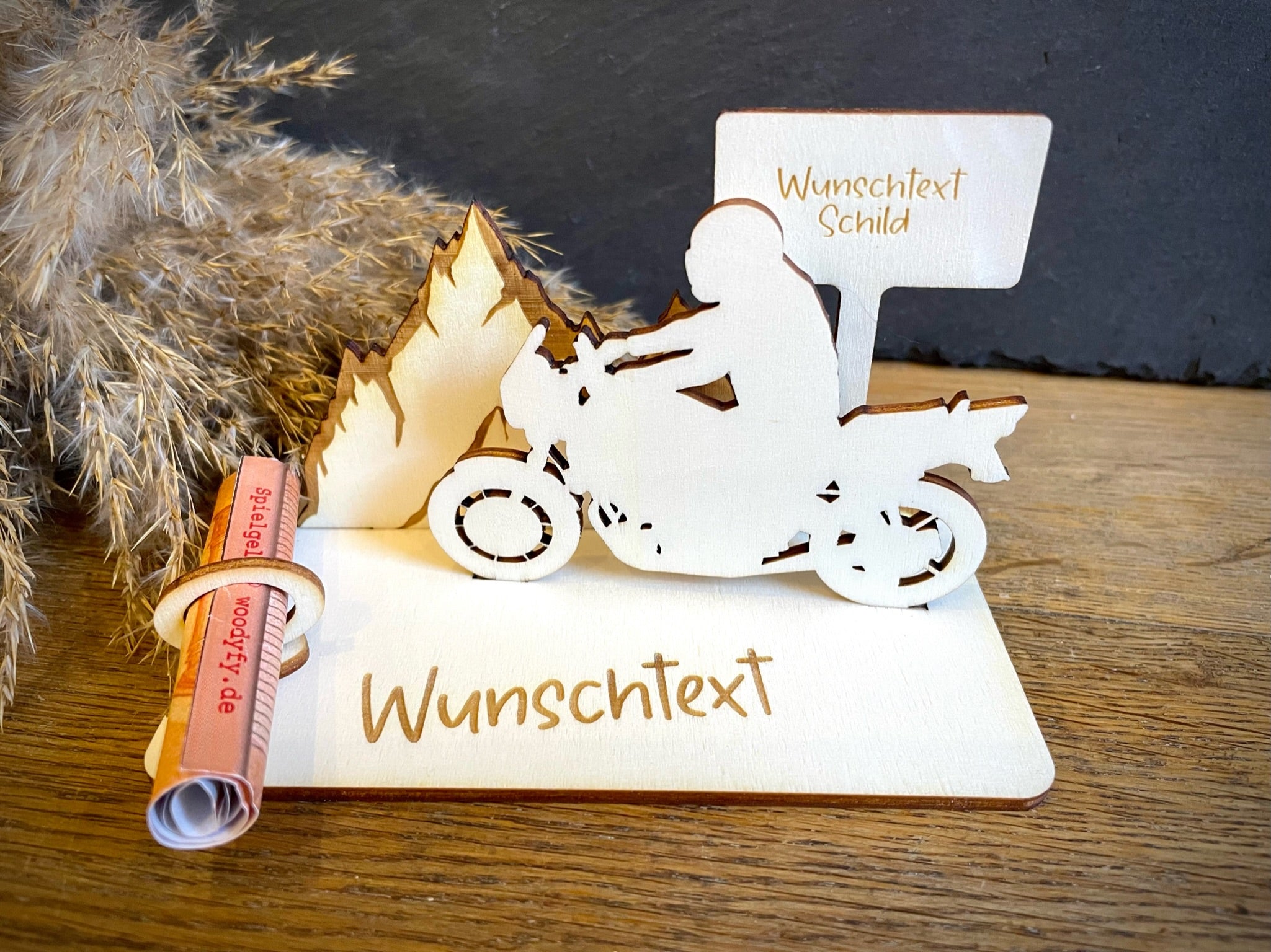 Geldscheinhalter Motorradtour, Bergtour