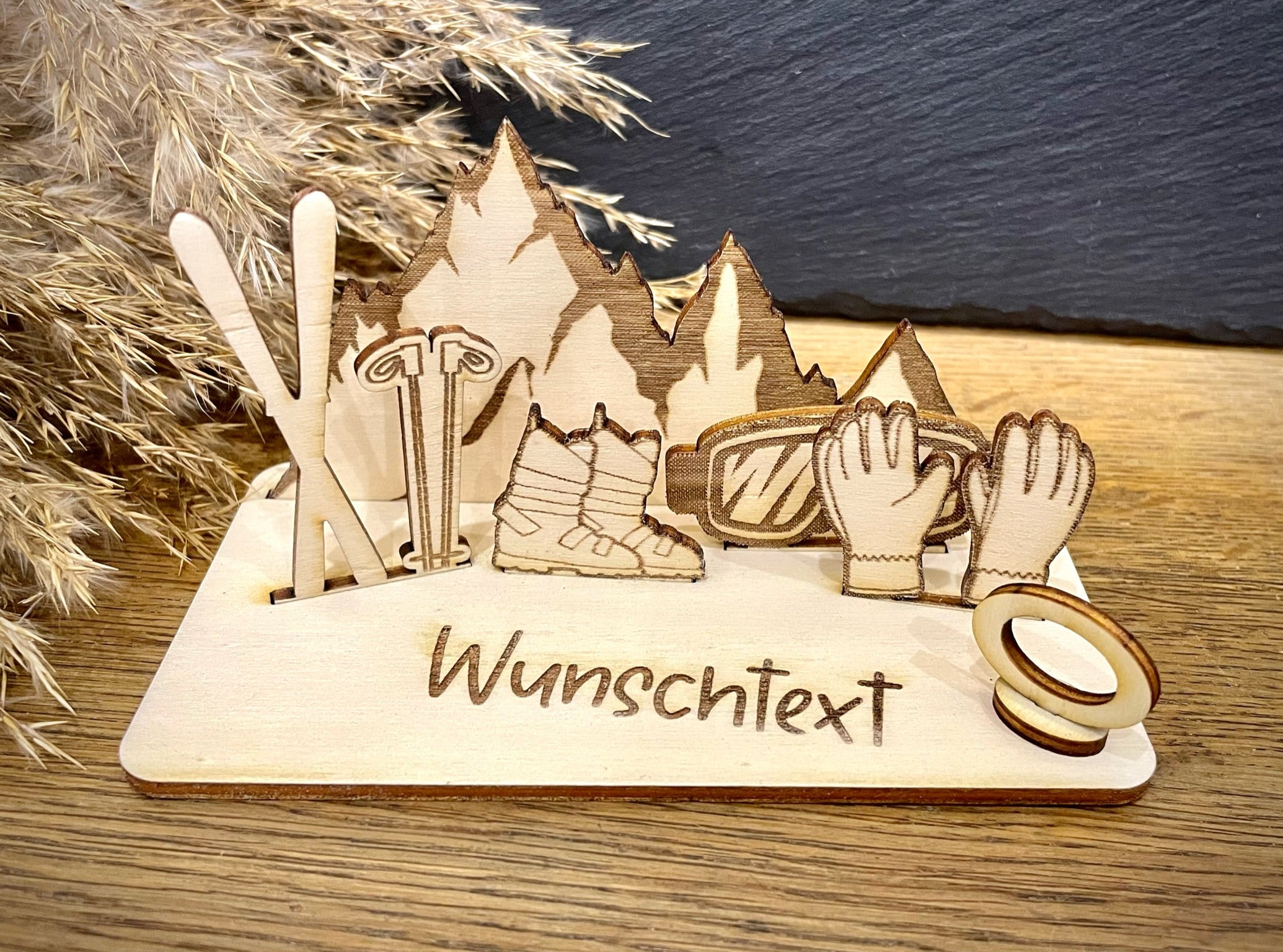 Geldscheinhalter Skiausrüstung