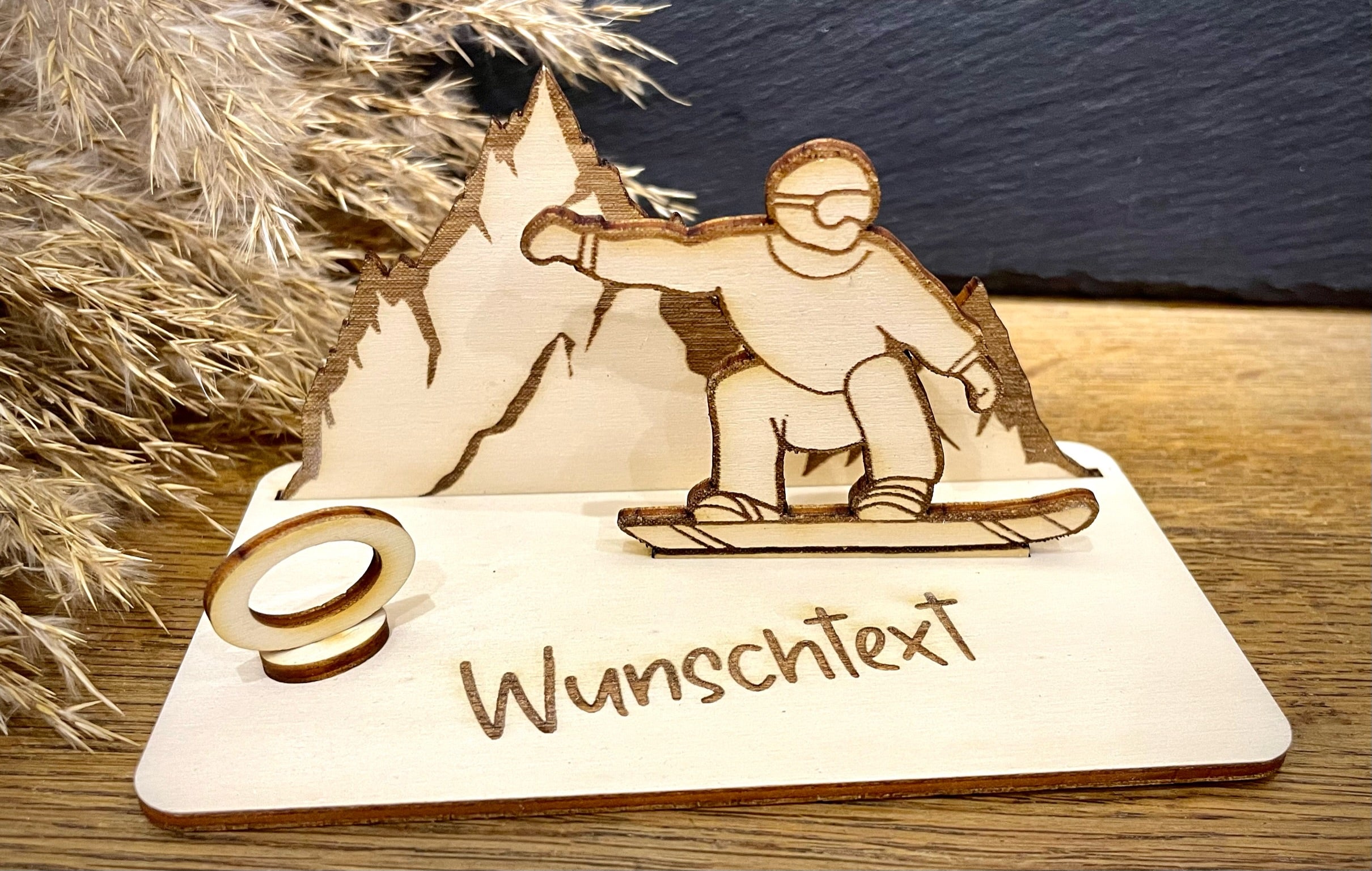 Geldscheinhalter Snowboader